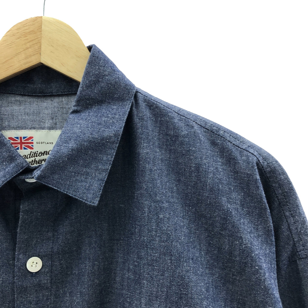 Traditional Weatherwear / トラディショナルウェザーウェア | オーバシルエット シャツ | S | ネイビー | メンズ