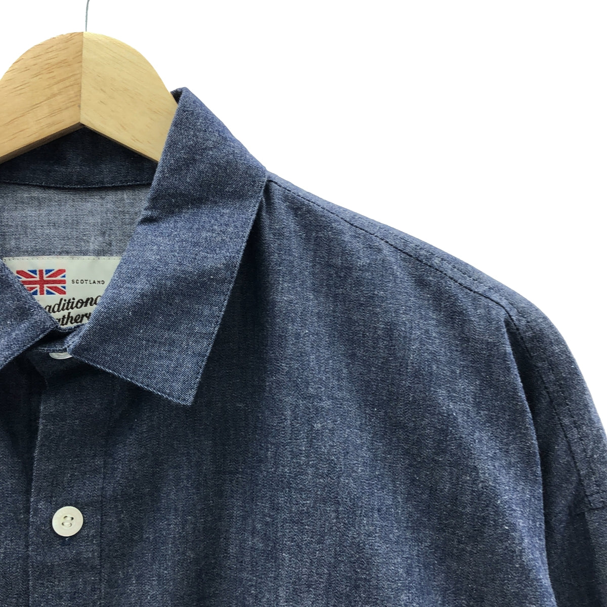 Traditional Weatherwear / トラディショナルウェザーウェア | オーバシルエット シャツ | S | ネイビー | メンズ