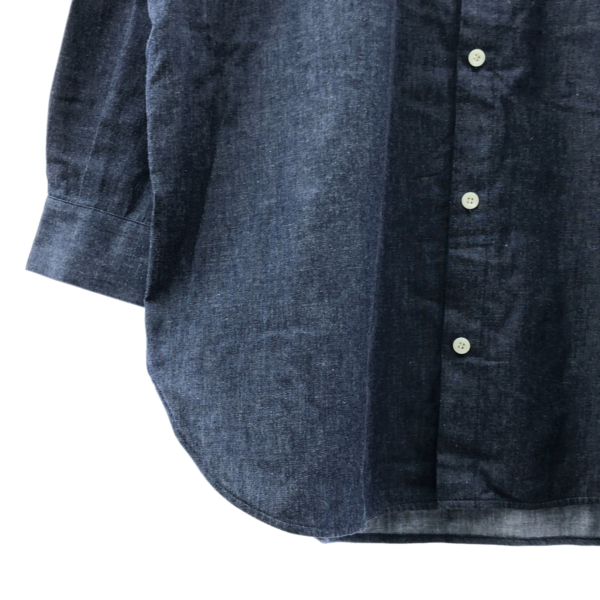 Traditional Weatherwear / トラディショナルウェザーウェア | オーバシルエット シャツ | S | ネイビー | メンズ
