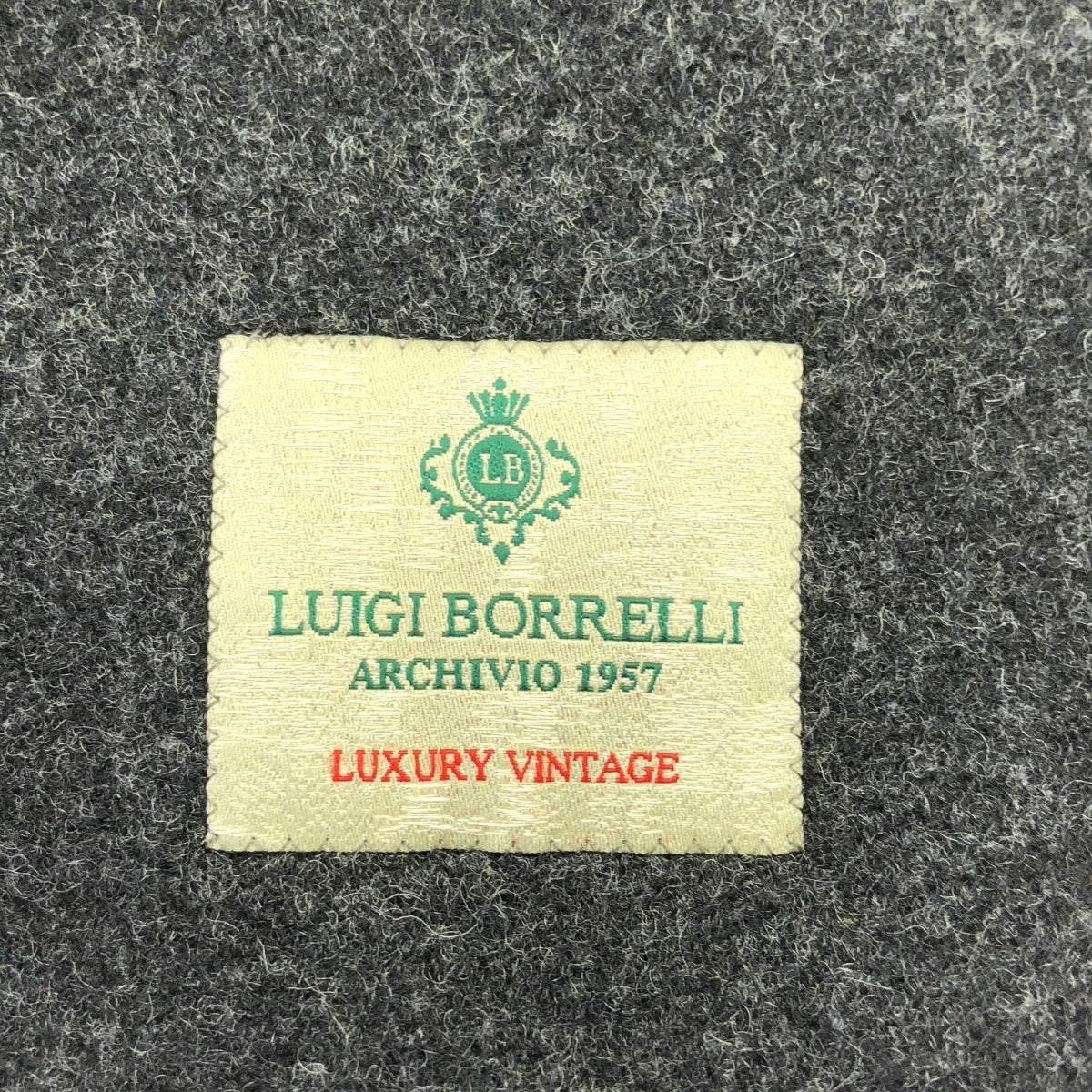 LUIGI BORRELLI / 루이지 보렐리 | LUXURY VINTAGE 울 혼합 더블 페이스 더블 브레스트 체스터 코트 | 44 | 남성