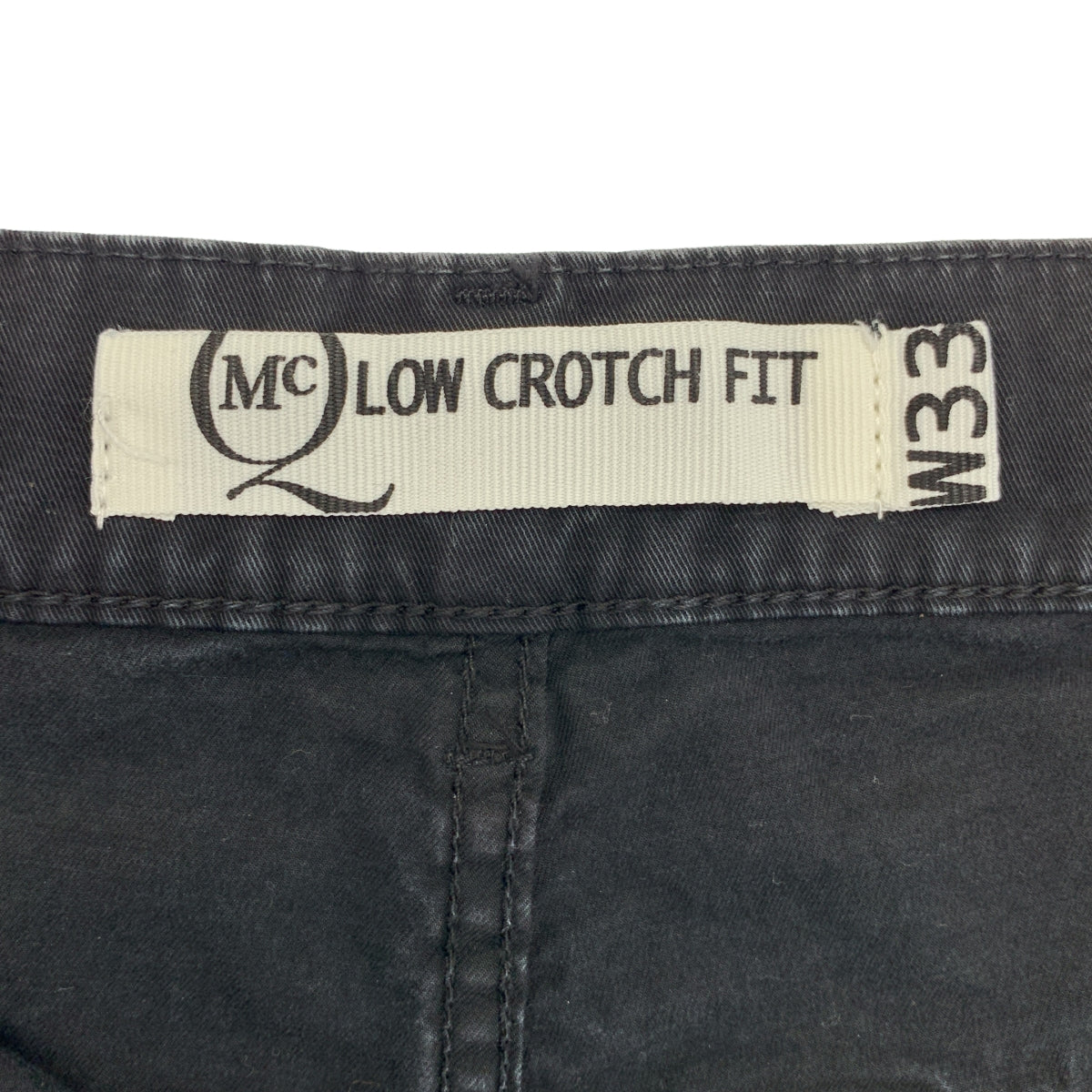 McQ / 맥큐 알렉산더 맥퀸 | LOW CROTCH FIT 테이퍼드 팬츠 | W33 |