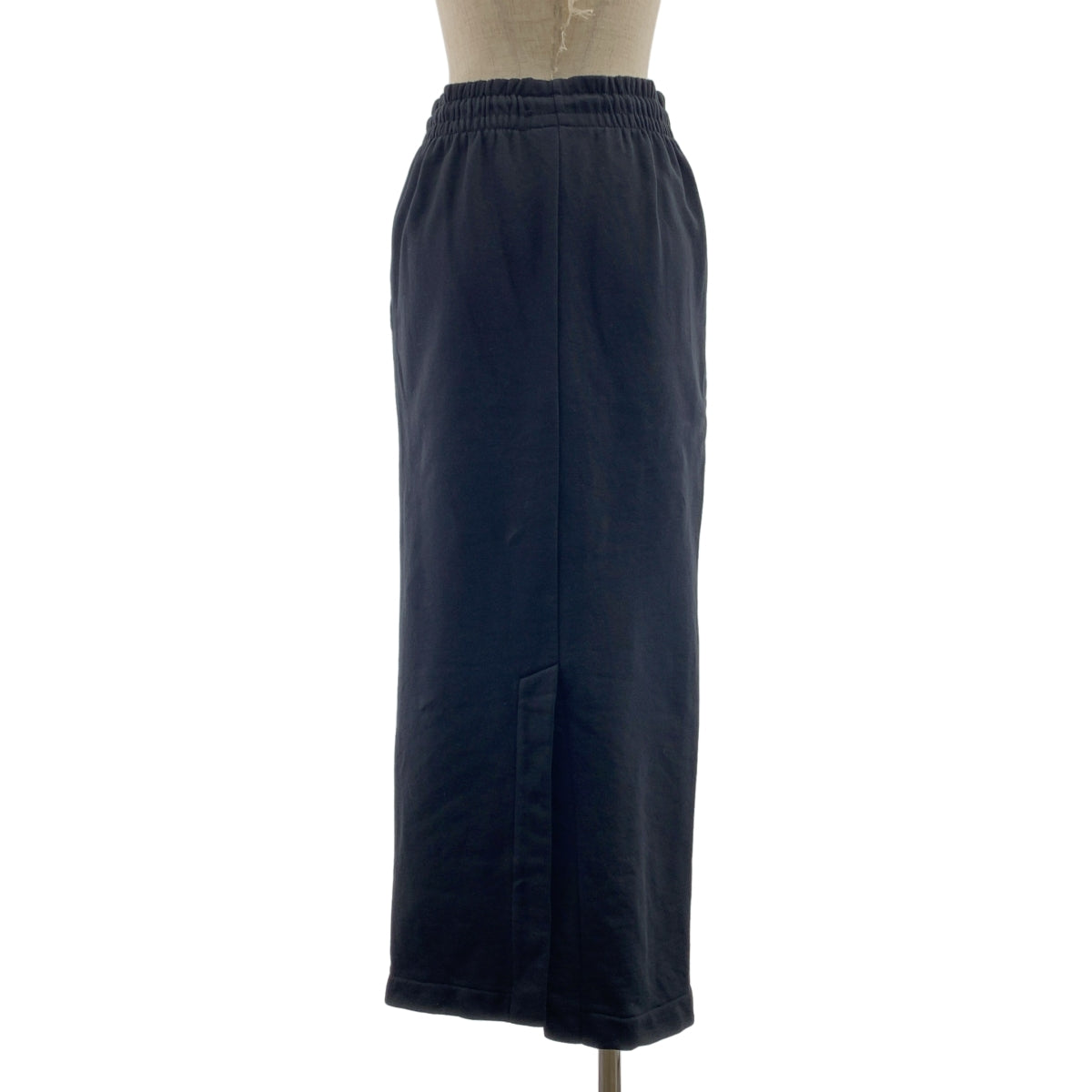 【美品】  DRIES VAN NOTEN / ドリスヴァンノッテン | バックスリット スウェット ロングスカート | XS | ブラック | レディース