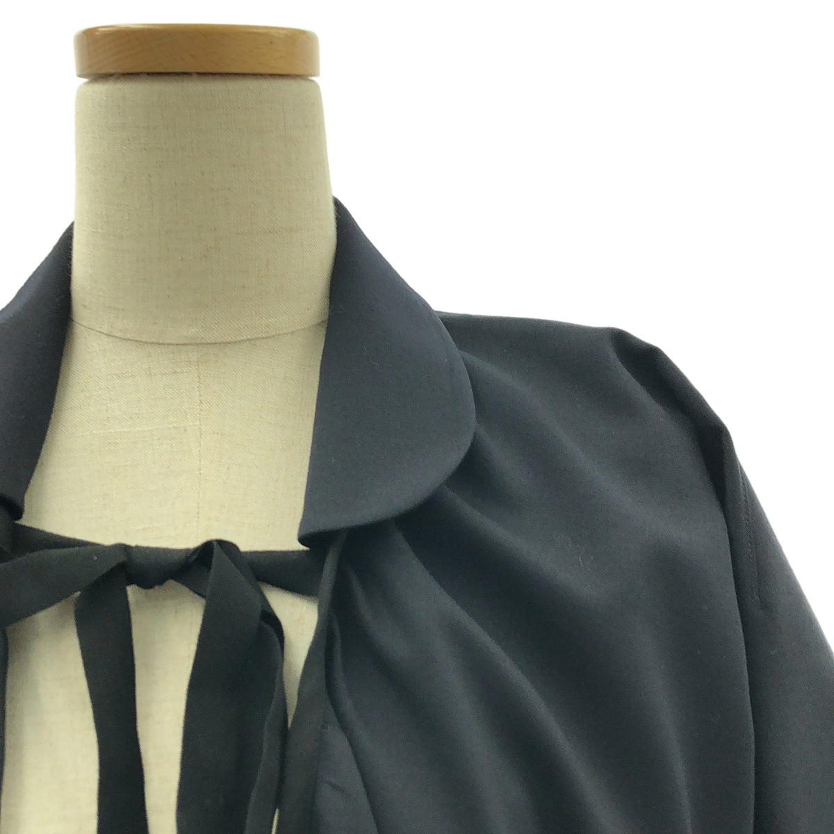 【미품】 tricot COMME des GARCONS / 토리코 콤 데 갤슨 | 2020SS | 변형 원 칼라 개더 볼륨 원피스 |