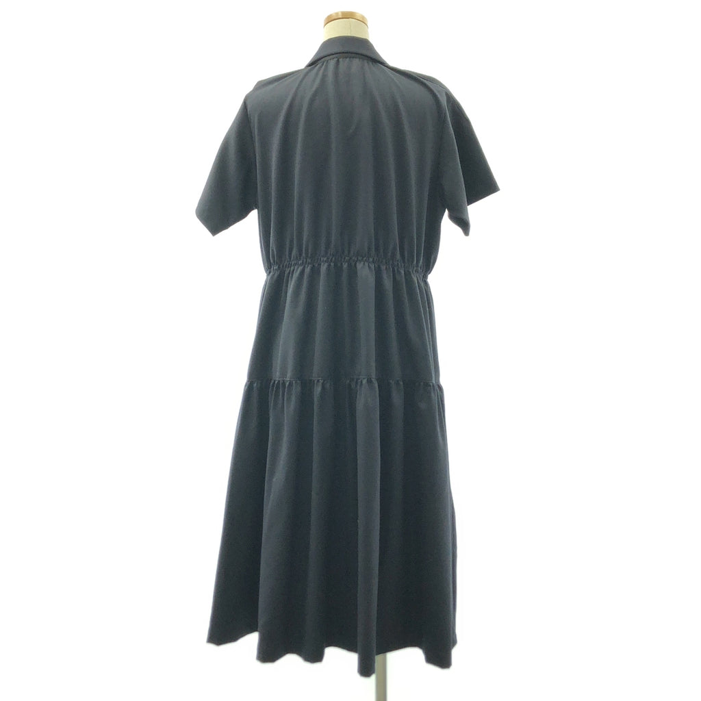 【미품】 tricot COMME des GARCONS / 토리코 콤 데 갤슨 | 2020SS | 변형 원 칼라 개더 볼륨 원피스 |