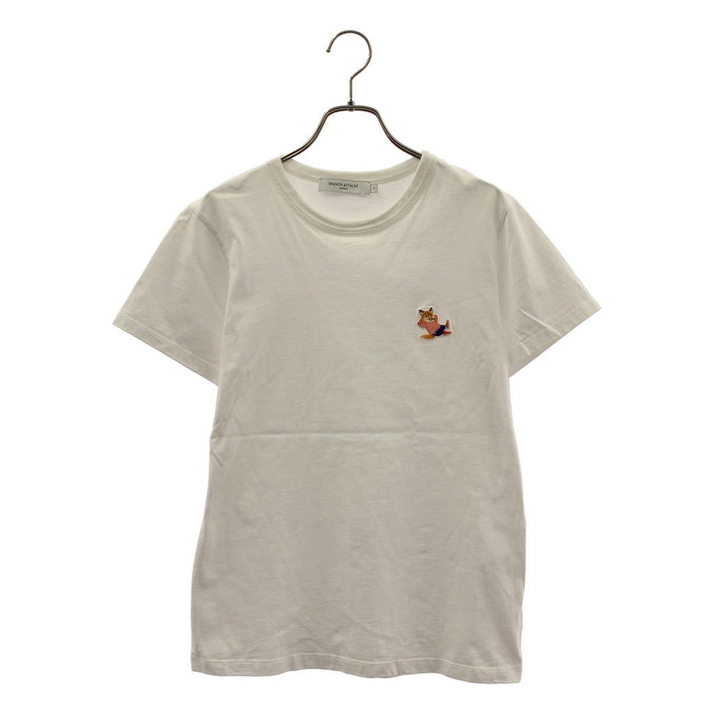 MAISON KITSUNE | 狐狸圖案棉質圓領上衣 | S碼 | 女款