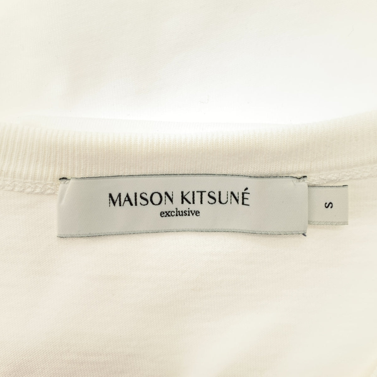MAISON KITSUNE | 狐狸圖案棉質圓領上衣 | S碼 | 女款