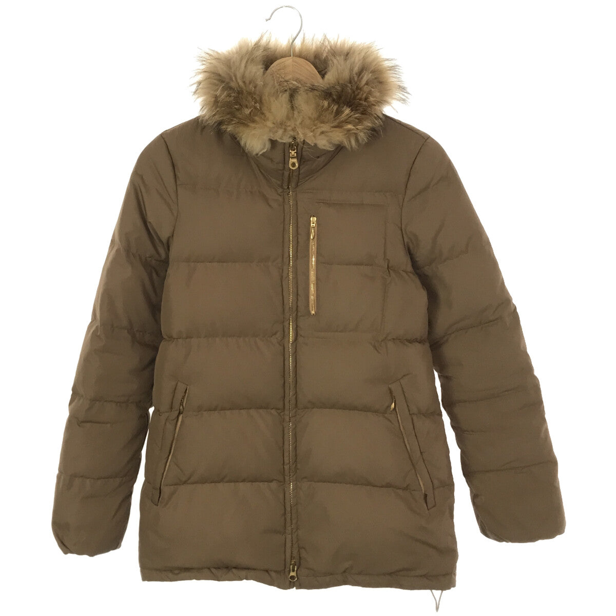 Deuxieme Classe | Down jacket with raccoon fur | 36 | Beige | Women's