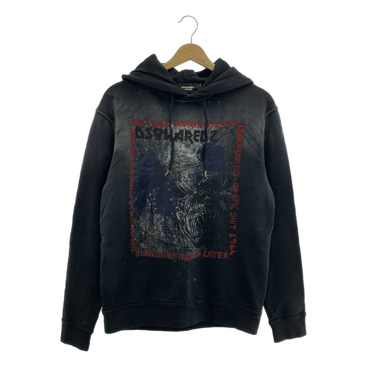 DSQUARED2 | 雙面印花連帽衛衣 / 男女通用 | XS | 男款