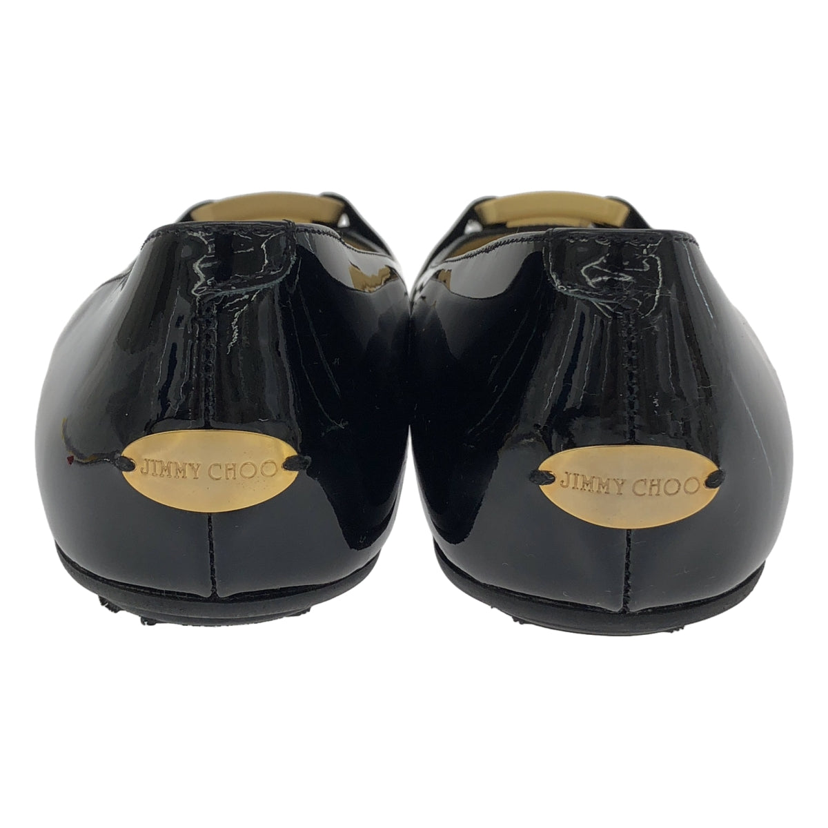 JIMMY CHOO | 漆皮扣環圓頭高跟鞋 | 37號 |