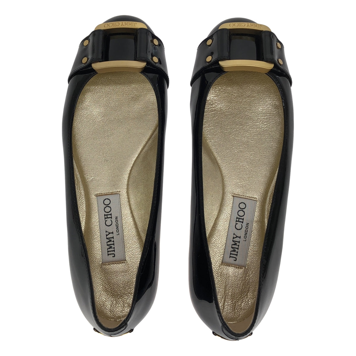 JIMMY CHOO | 漆皮扣環圓頭高跟鞋 | 37號 |