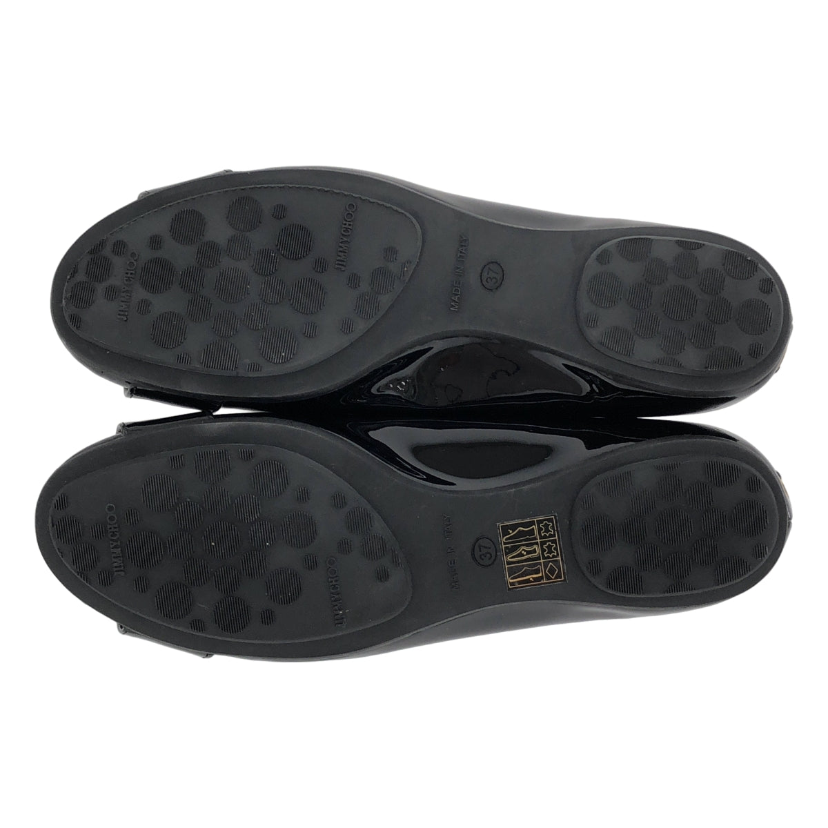 JIMMY CHOO | 漆皮扣環圓頭高跟鞋 | 37號 |