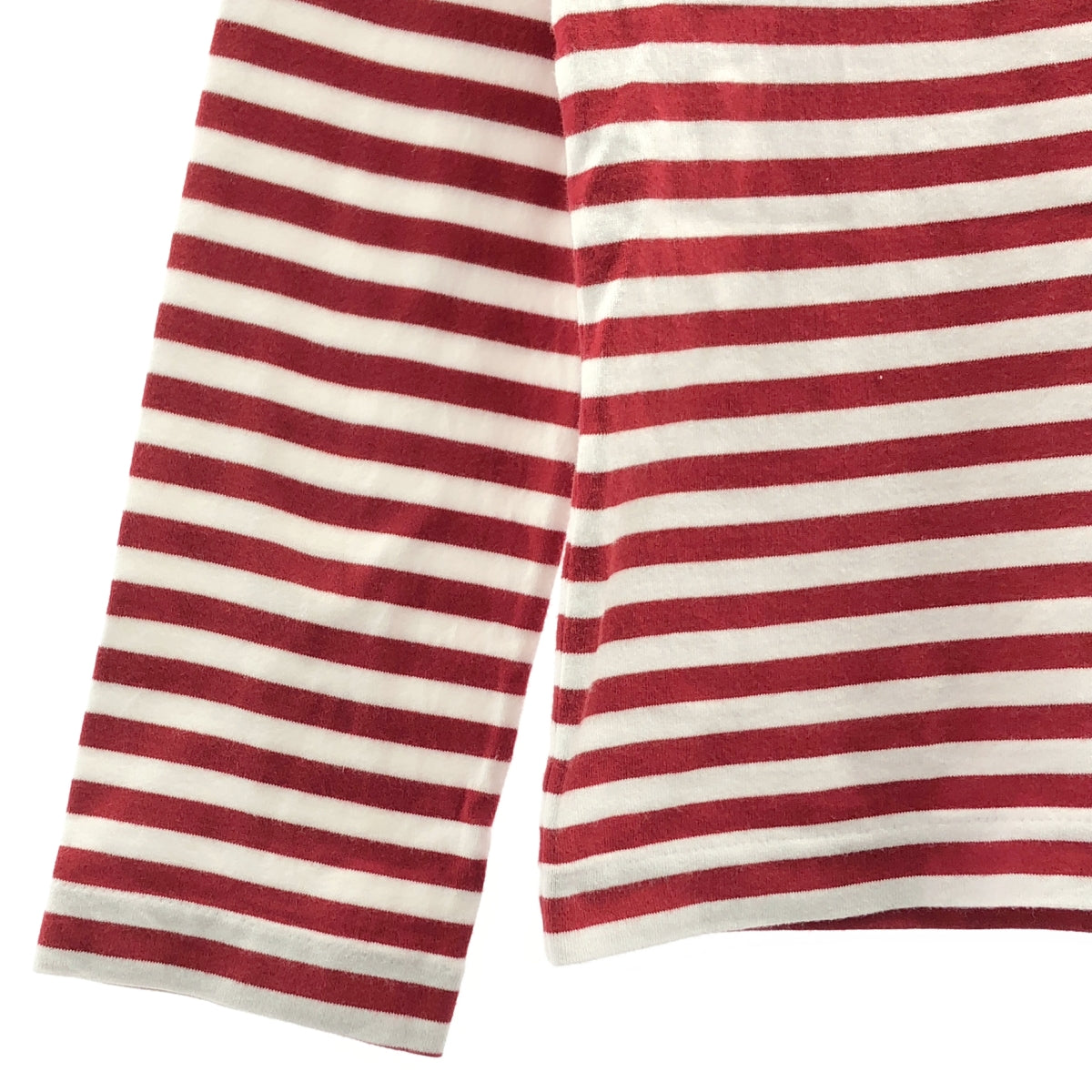 PLAY COMME des GARCONS / プレイコムデギャルソン | AD2018/4 | コットン ハート ワッペン ボーダー カットソー | M |