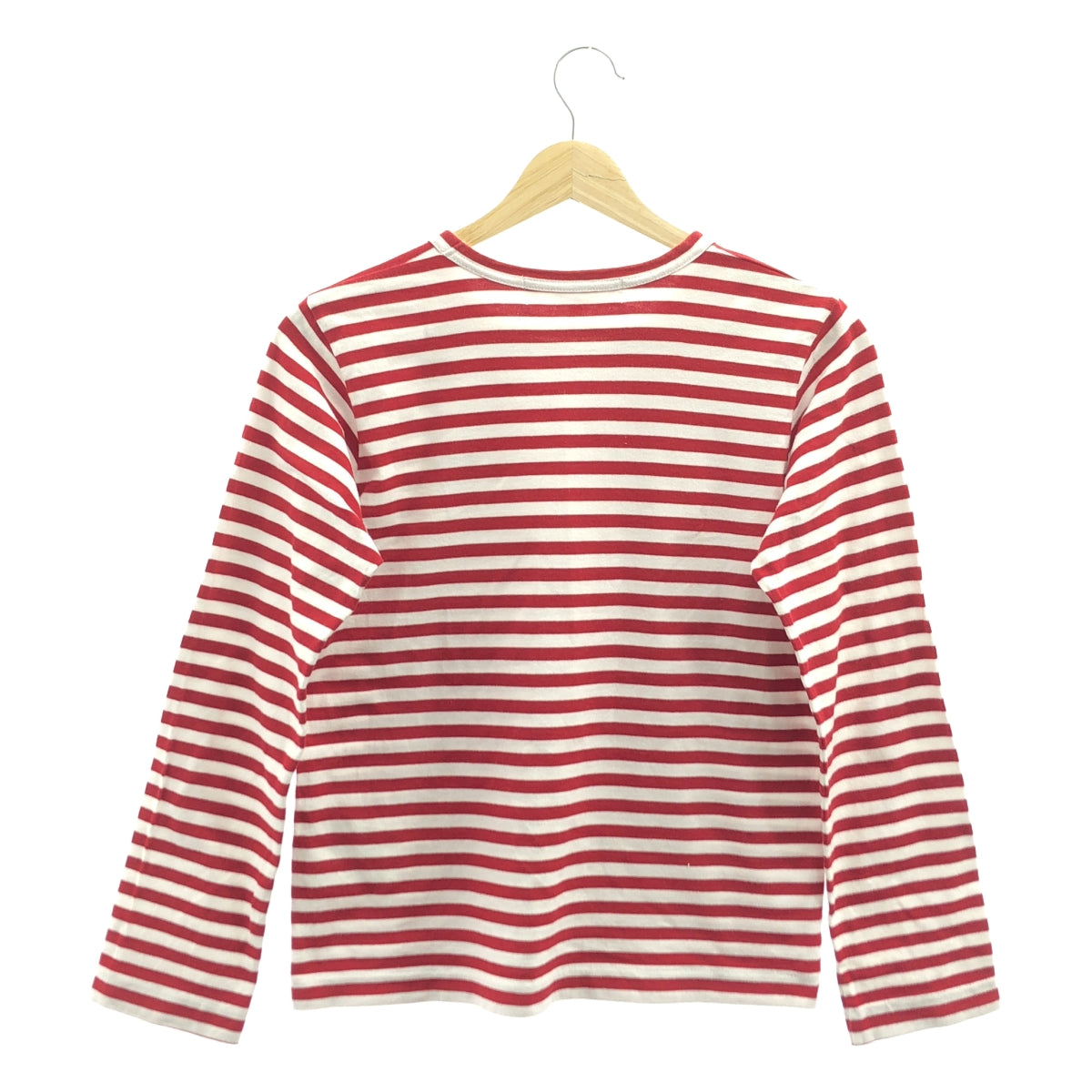 PLAY COMME des GARCONS / プレイコムデギャルソン | AD2018/4 | コットン ハート ワッペン ボーダー カットソー | M |