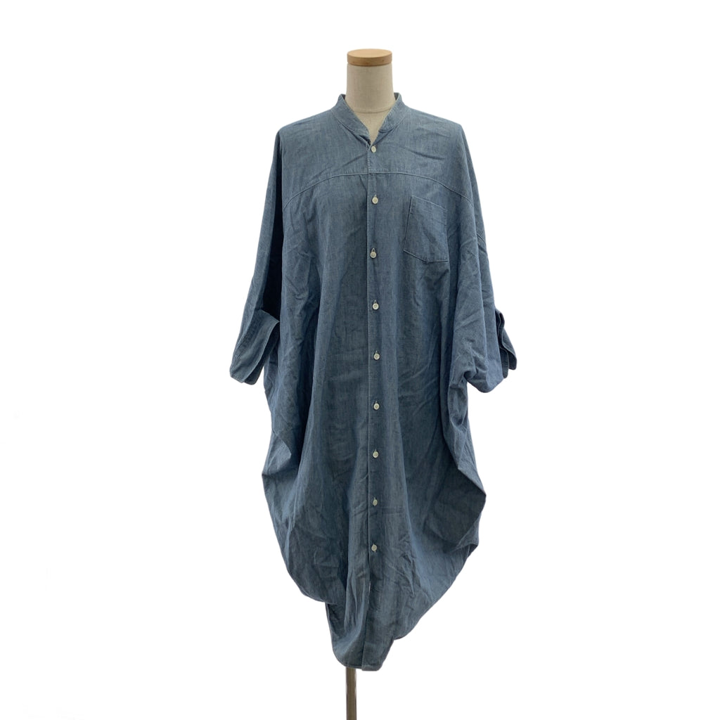 JUNYA WATANABE COMME des GARCONS / 준야와타나베 | 2016SS | denim / 샹브레 데님 풍선 셔츠 원피스 | S |