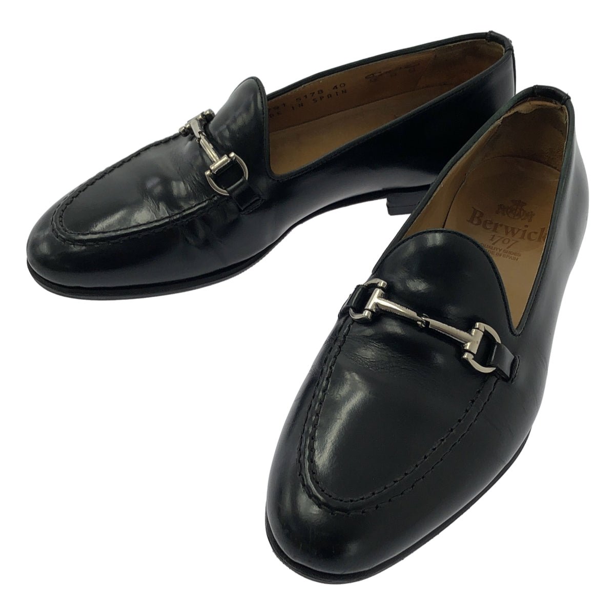 Berwick | 塗層皮革馬銜扣樂福鞋 (5178ROSGBK) | 40碼 | 黑色 | 男款