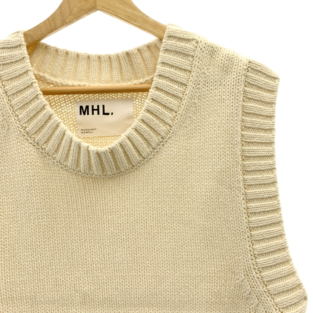MHL. / 엠에이치엘 마가렛 하웰 | 2024SS | COARSE COTTON LINEN 니트 베스트 | 2 |