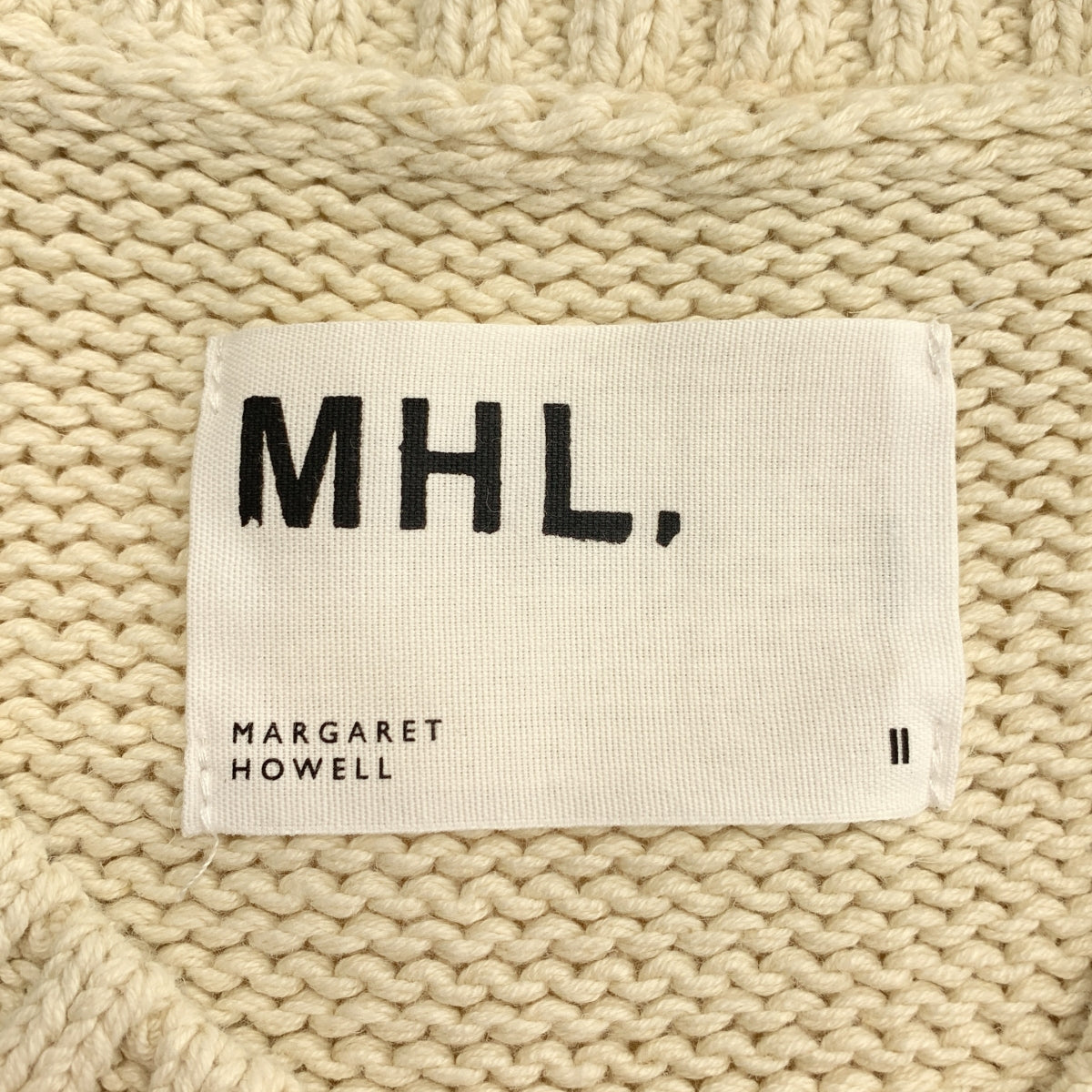 MHL. / 엠에이치엘 마가렛 하웰 | 2024SS | COARSE COTTON LINEN 니트 베스트 | 2 |