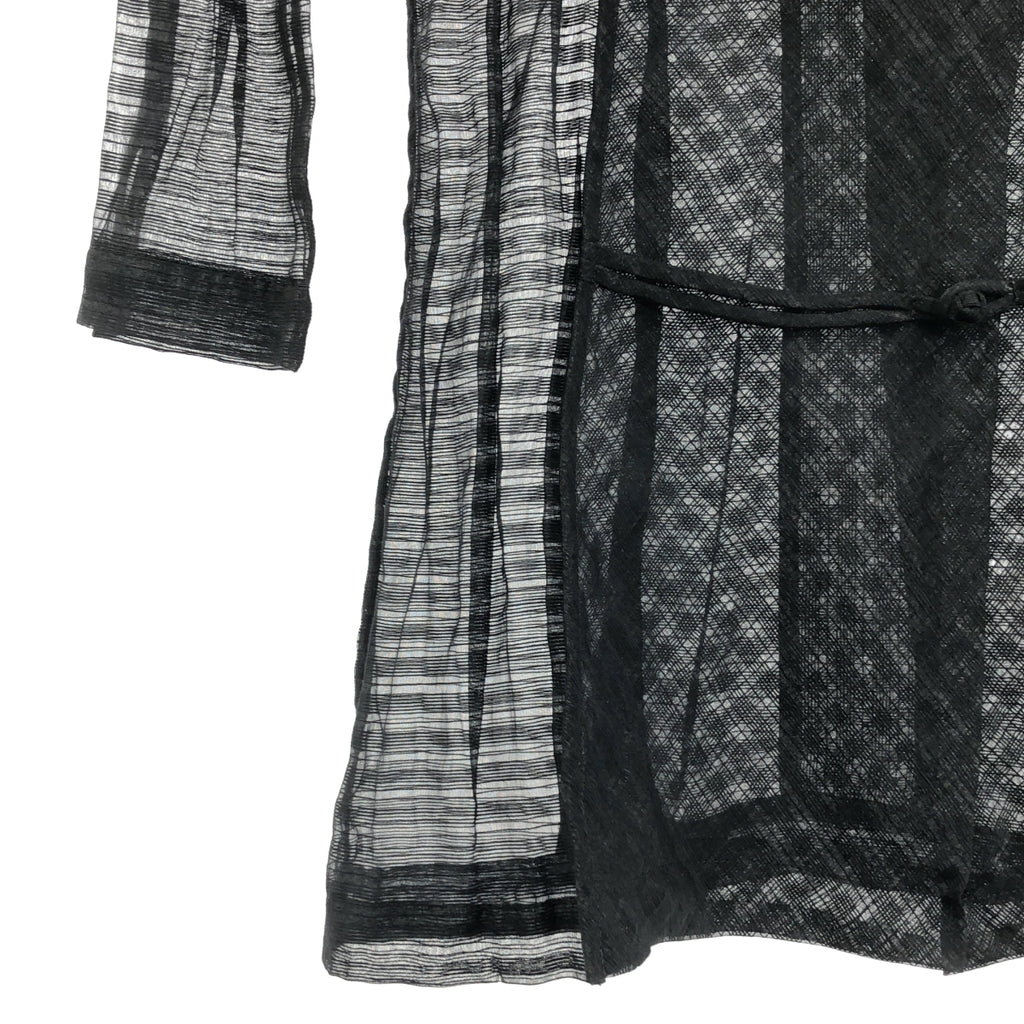 ISSEY MIYAKE / 이세이미야케 | KZELLE / 체크 시어 차이나 셔츠 | M | 여성