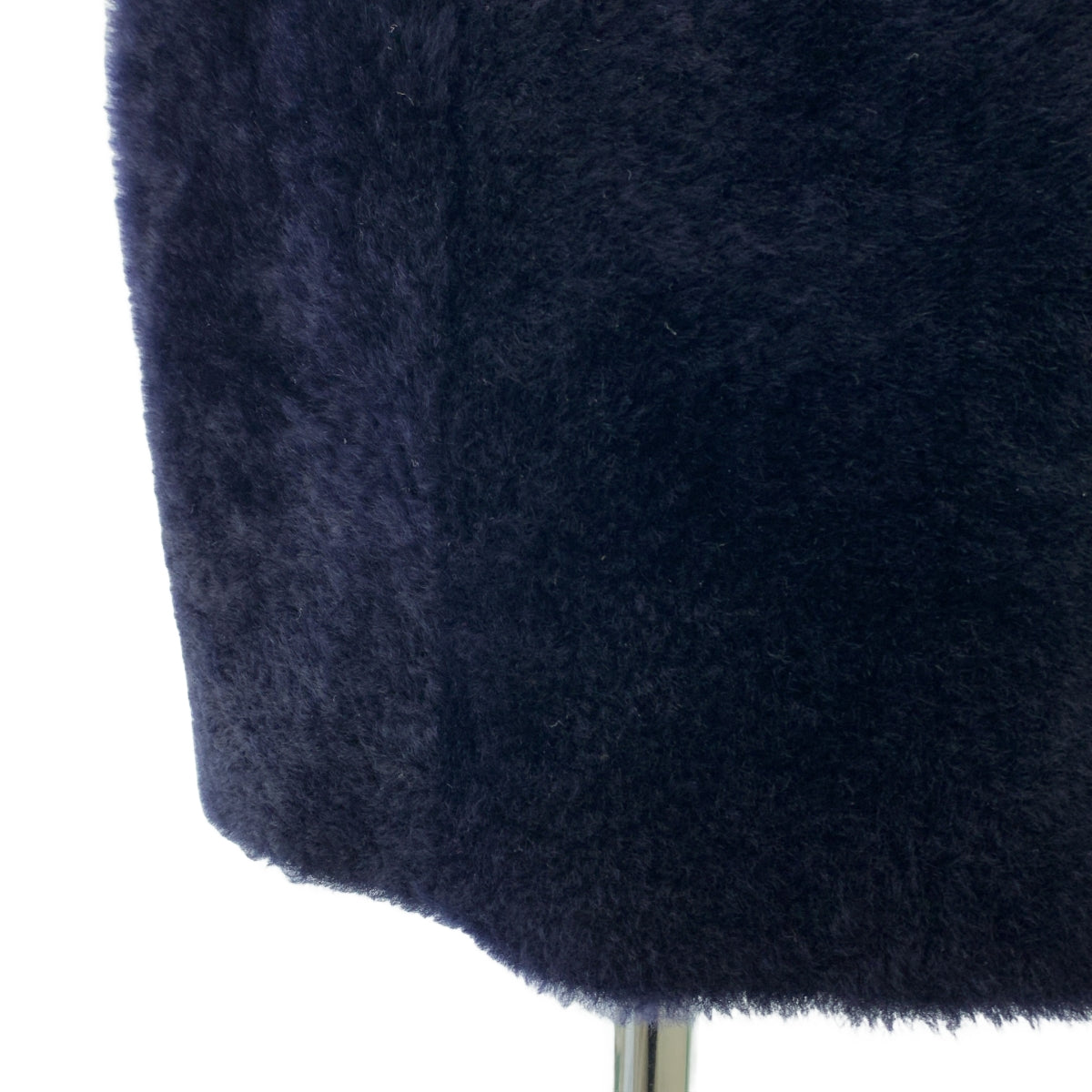 【美品】  DROMe / ドローム | 羊革 ムートンレザー リバーシブル ベルテッド | S | ネイビー | レディース