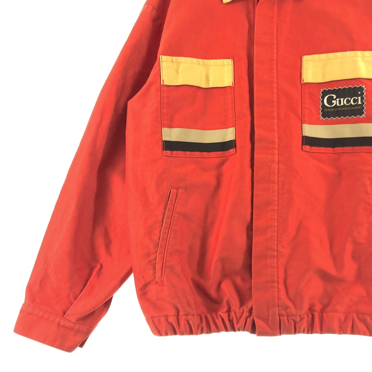 GUCCI / グッチ | 2020SS | コットン ロゴ カラーブロック ジャケット | 48 | メンズ