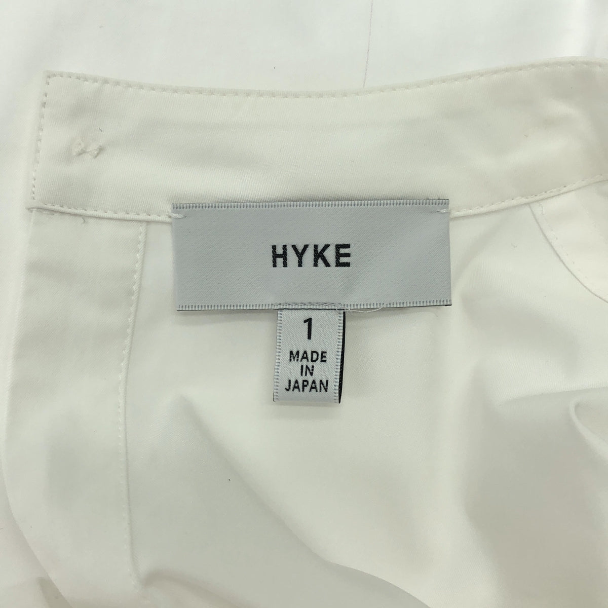 HYKE | 立領套頭襯衫裙 | 尺寸 1 | 白色 | 女款
