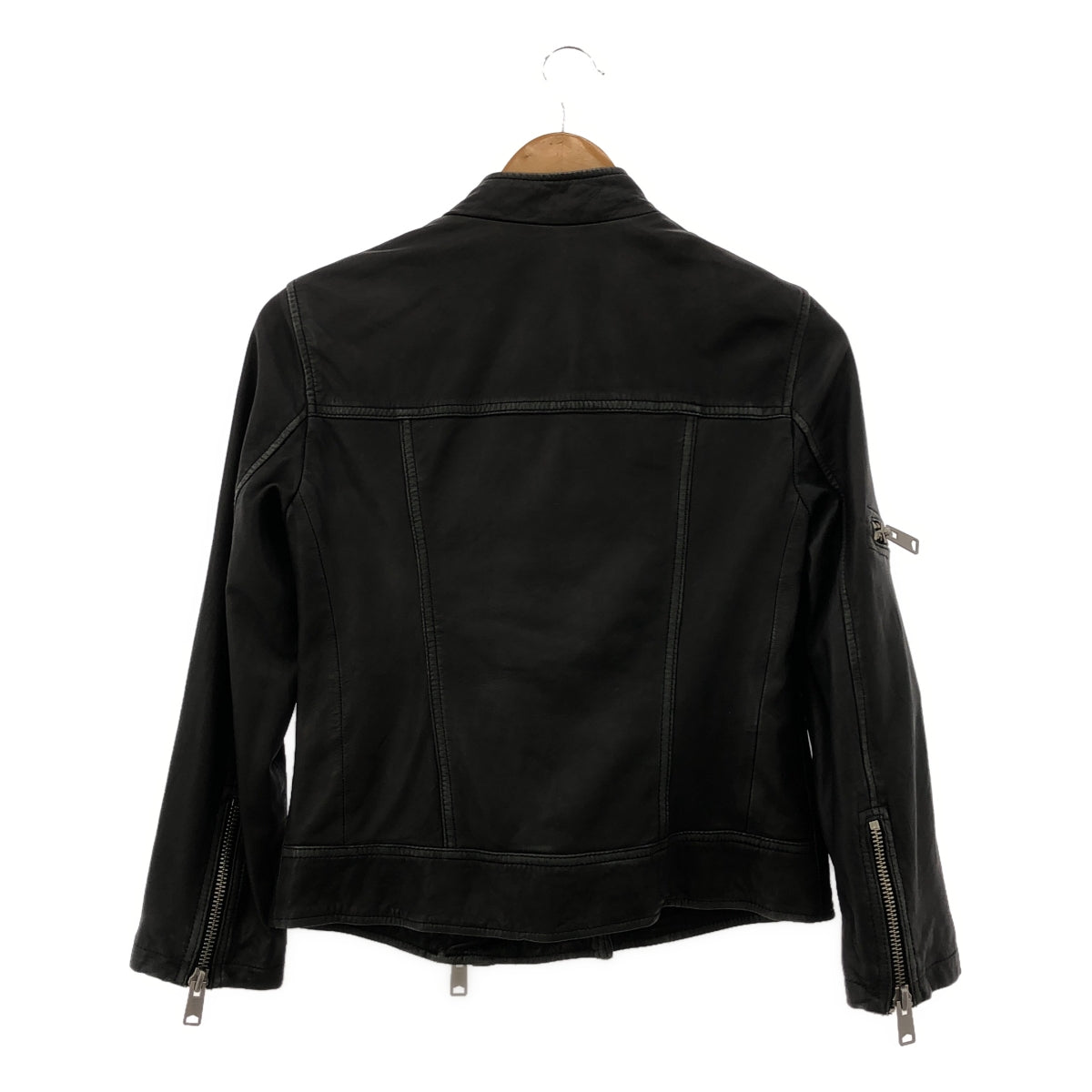 ALLSAINTS / All Saints | MAST BIKER Lamb Leather Double Rider Jacket | UK8 | Black | Women's