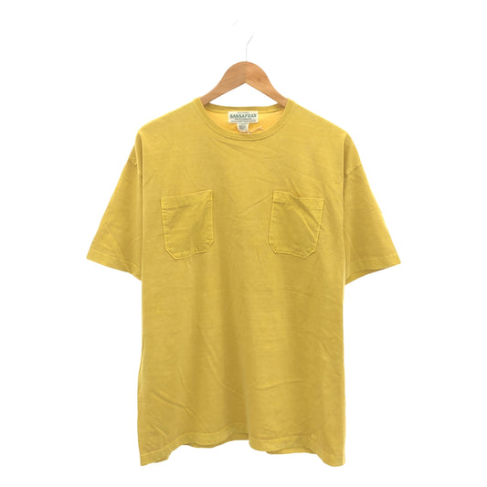 SASSAFRAS | Chop Corner D Pocket T 1/2 / Double Pocket T-Shirt Cut and Sewn | XL | Men's