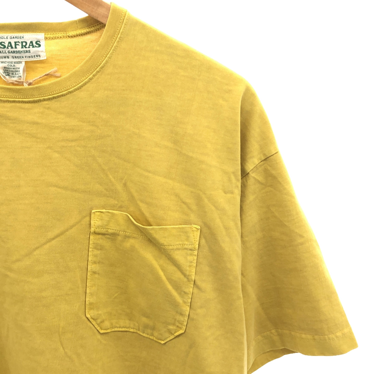 SASSAFRAS | Chop Corner D Pocket T 1/2 / Double Pocket T-Shirt Cut and Sewn | XL | Men's