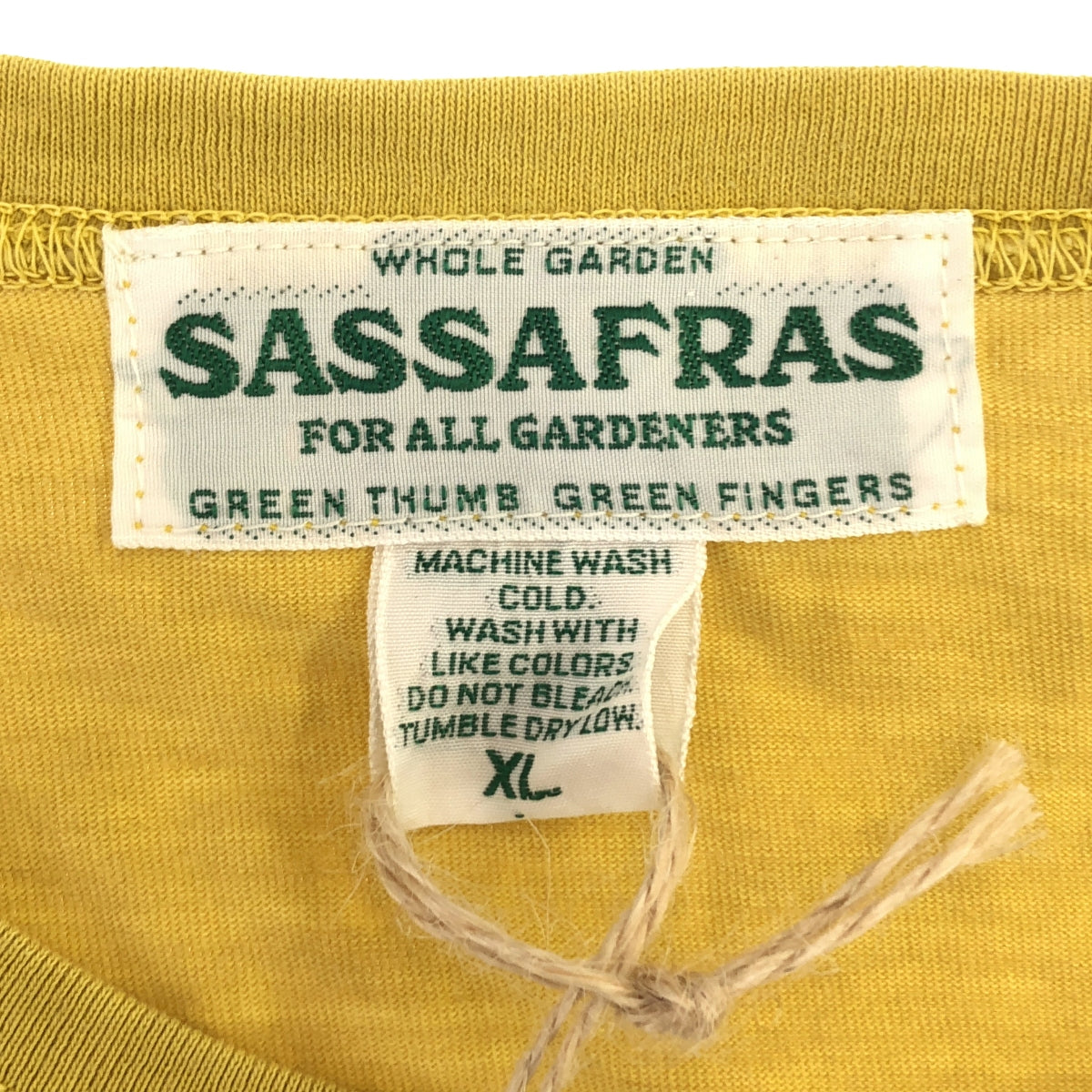 SASSAFRAS | Chop Corner D Pocket T 1/2 / Double Pocket T-Shirt Cut and Sewn | XL | Men's