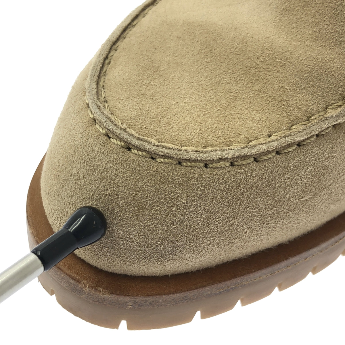 HERMES / エルメス | Hロゴ フロール コンスタンス ミュール サンダル | 35 1/2 | ベージュ/シルバー | レディース