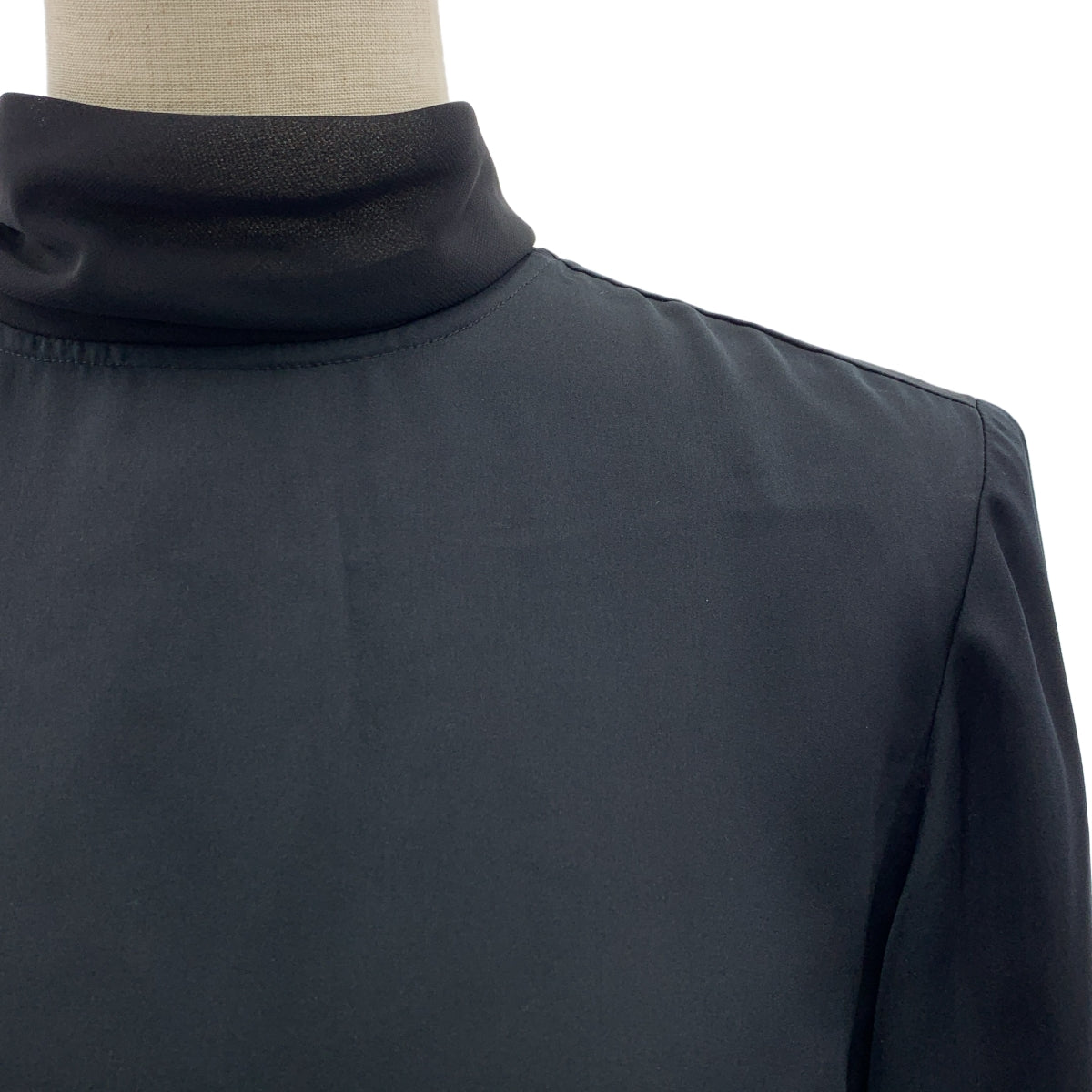 noir kei ninomiya / ノワールケイニノミヤ | 2018SS | タイ シアー シャツ ブラウス | XS | ブラック | レディース