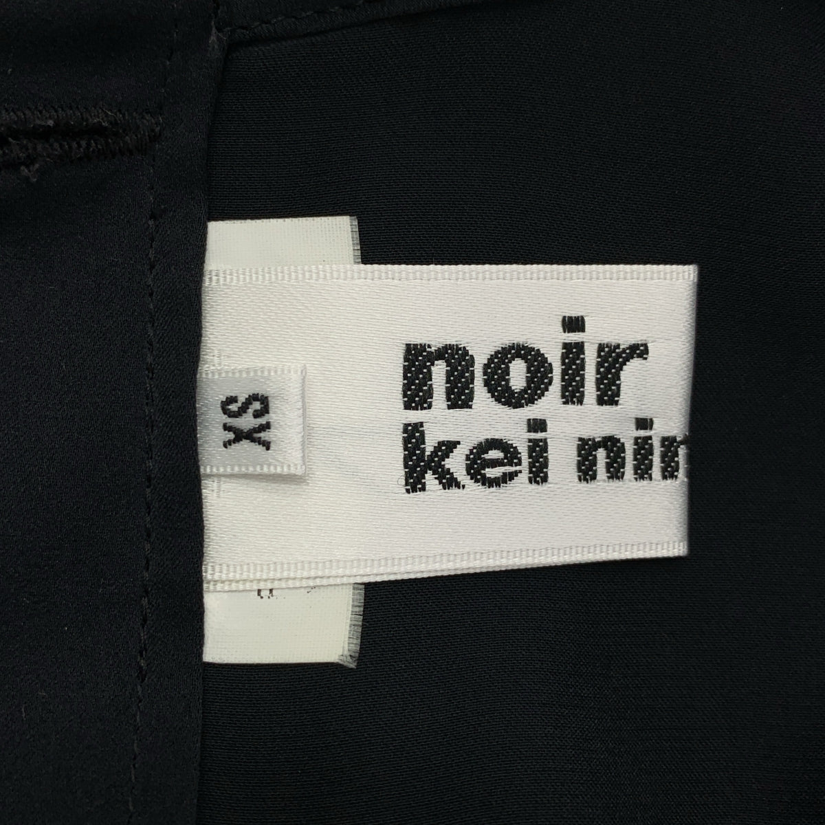 noir kei ninomiya / ノワールケイニノミヤ | 2018SS | タイ シアー シャツ ブラウス | XS | ブラック | レディース