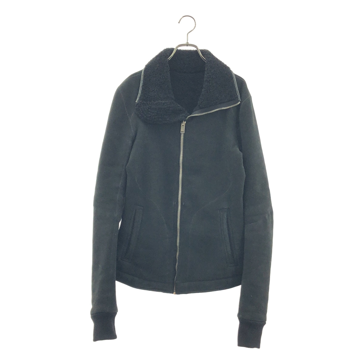 Rick Owens / リックオウエンス | ラムレザー ムートン シアリングジャケット | 48 | メンズ