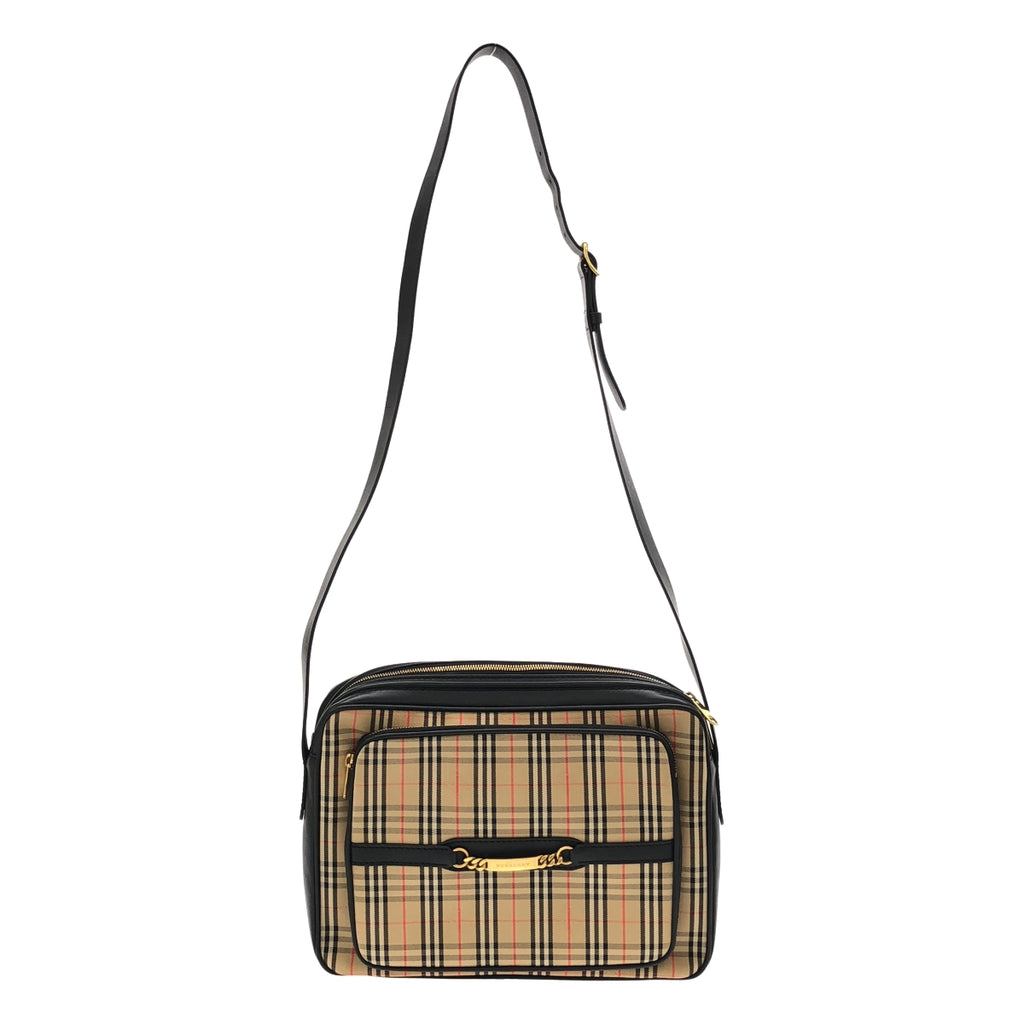 Burberry | 皮革邊飾、標誌五金、Nova 格紋單肩包 / 男女通用 |