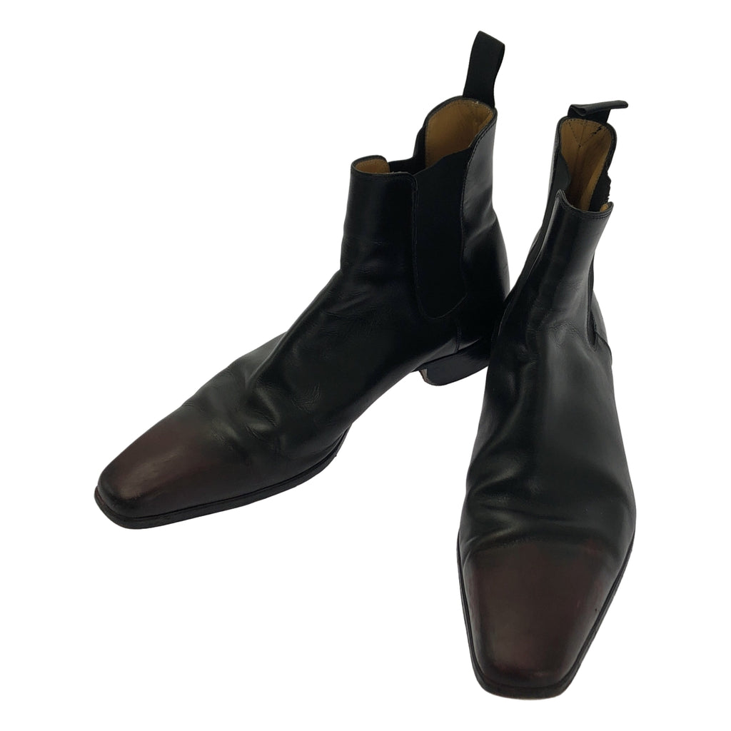 GERARD SENE / 제랄 세네 | 가죽 바이 컬러 사이드 고어 부츠 | 8 1/2 | 남성