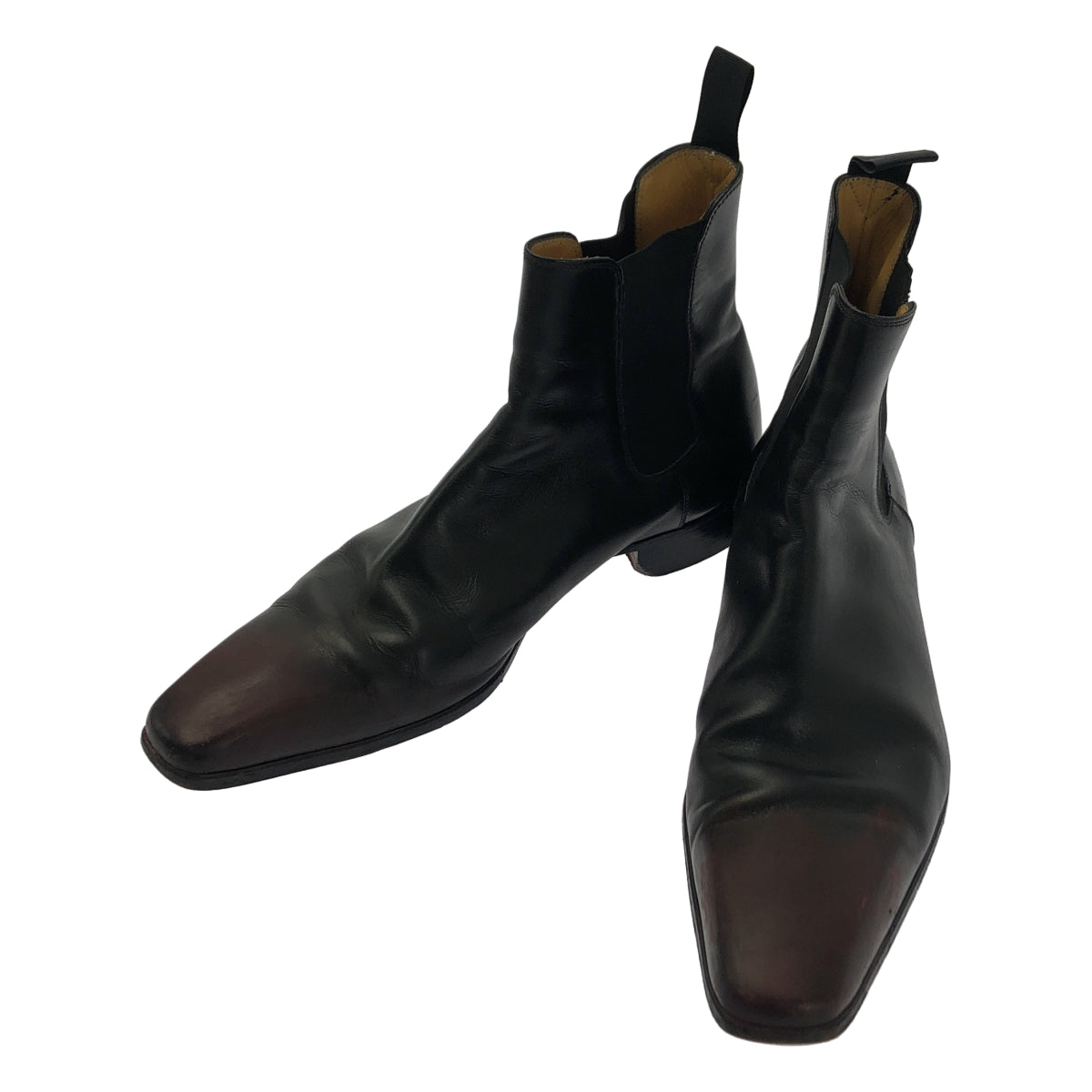 GERARD SENE / 제랄 세네 | 가죽 바이 컬러 사이드 고어 부츠 | 8 1/2 | 남성