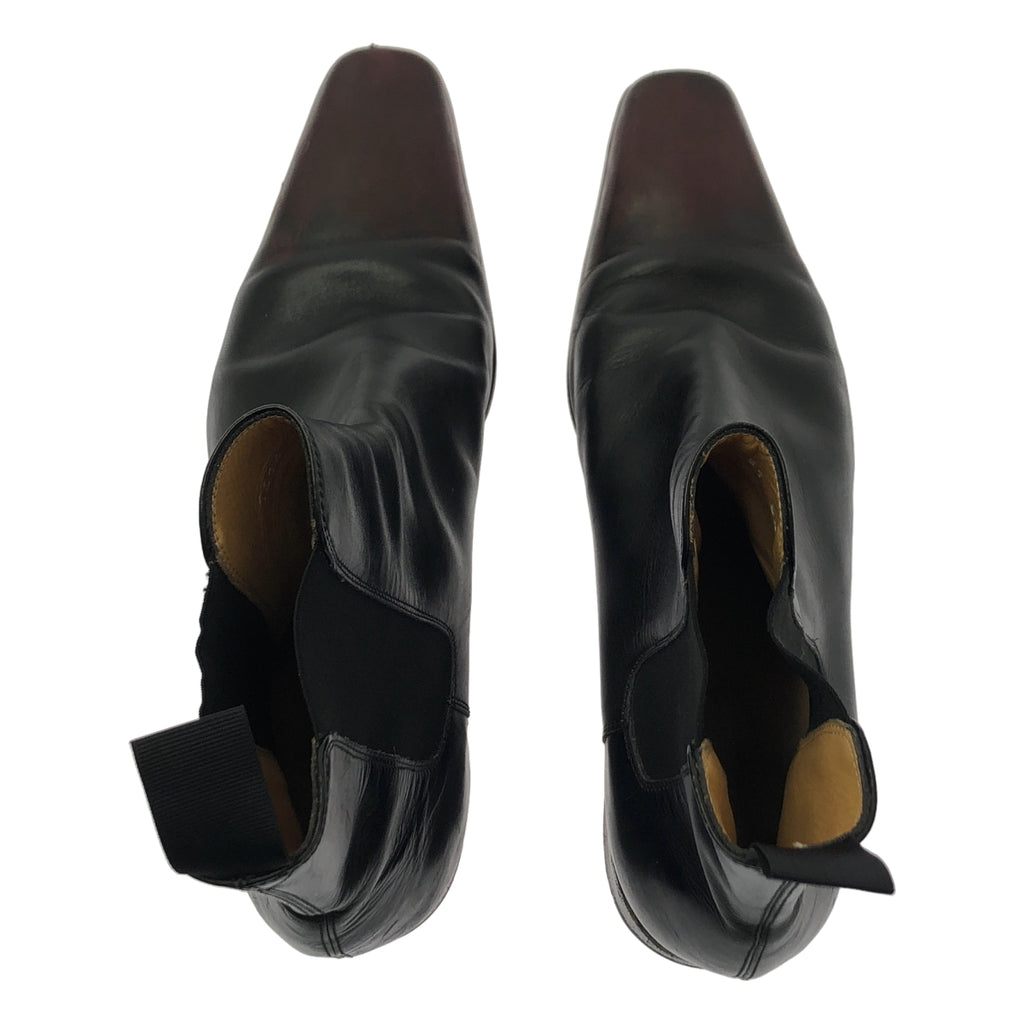 GERARD SENE / 제랄 세네 | 가죽 바이 컬러 사이드 고어 부츠 | 8 1/2 | 남성