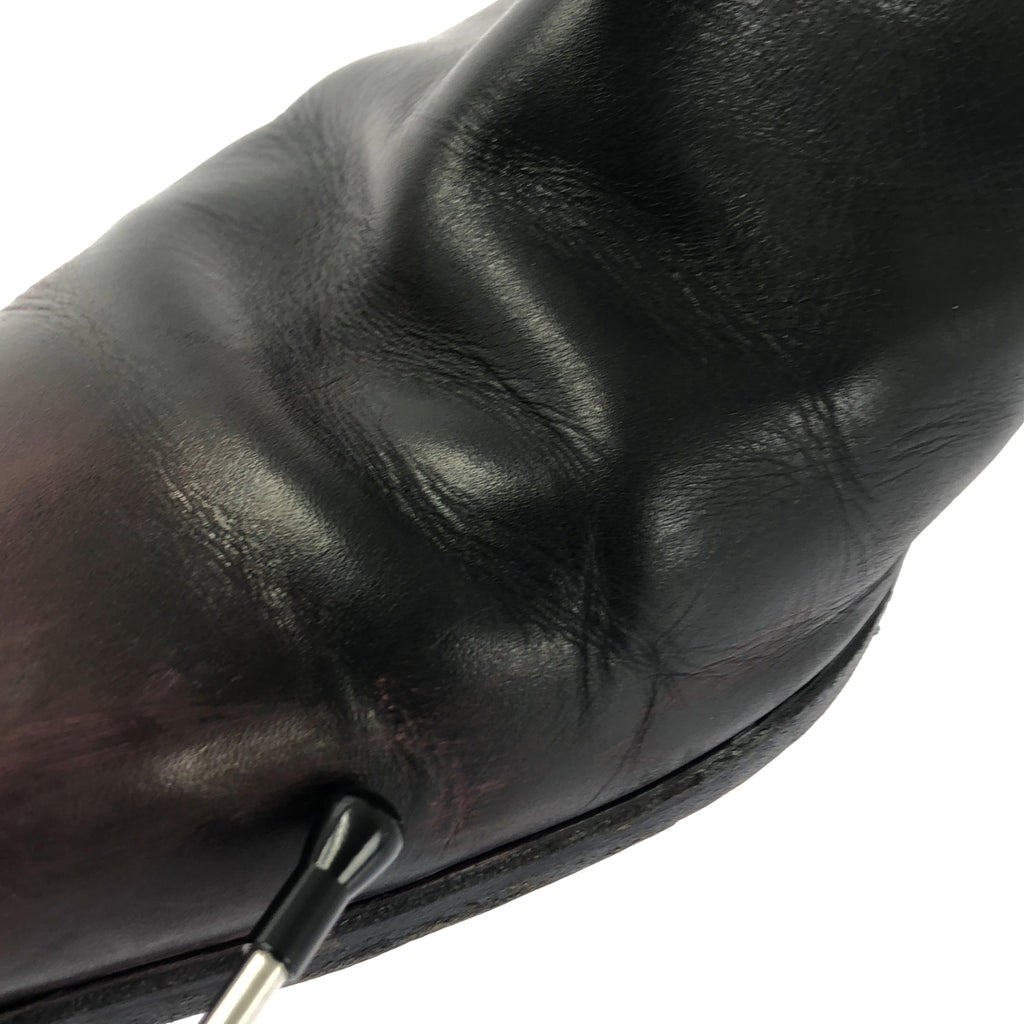 GERARD SENE / 제랄 세네 | 가죽 바이 컬러 사이드 고어 부츠 | 8 1/2 | 남성