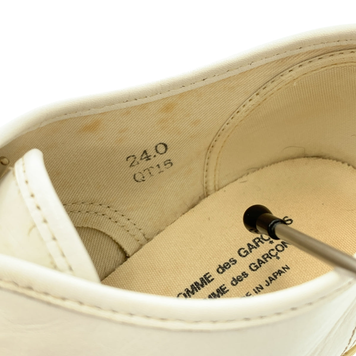 COMME des GARCONS COMME des GARCONS / 콤콤 | 레이스업 가죽 스니커즈 | 24 |