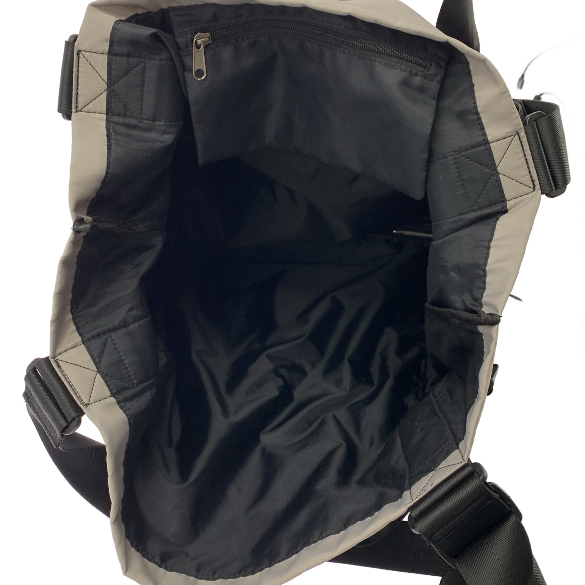 [近新] KISHIDAMIKI | 超大兩用手提包/單肩包 | 灰色 | 女款