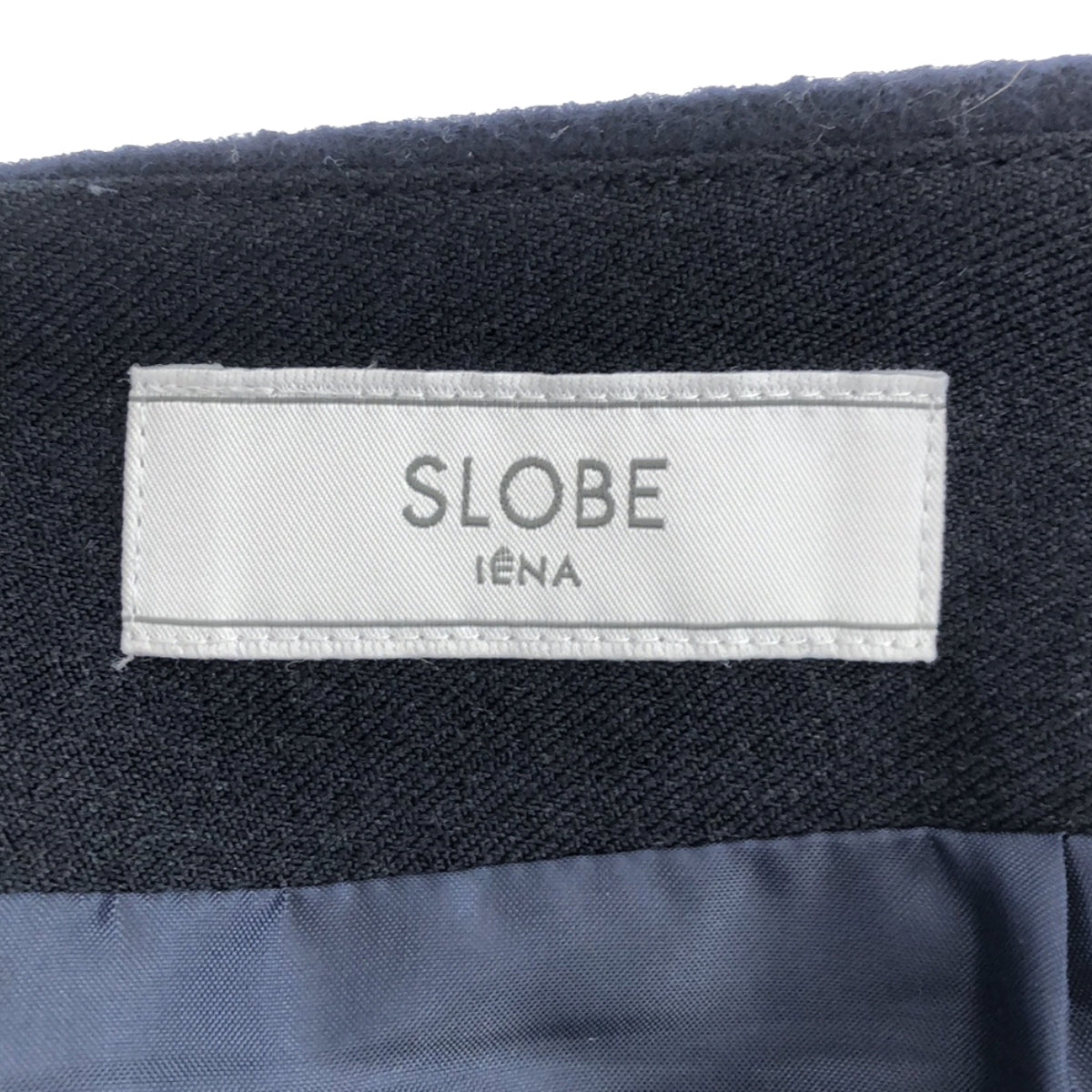 SLOBE IENA / スローブイエナ | 2023AW | ダブルフェイスミニスカート | 36 | ネイビー | レディース