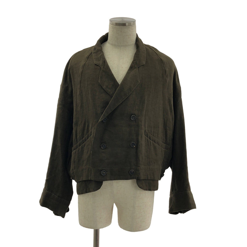 ziggy chen / 지기첸 | 2025SS | Double Breasted Cropped Jacket / 더블 브레스트 재킷 / 무늬 총 안감 | 44 | 남성