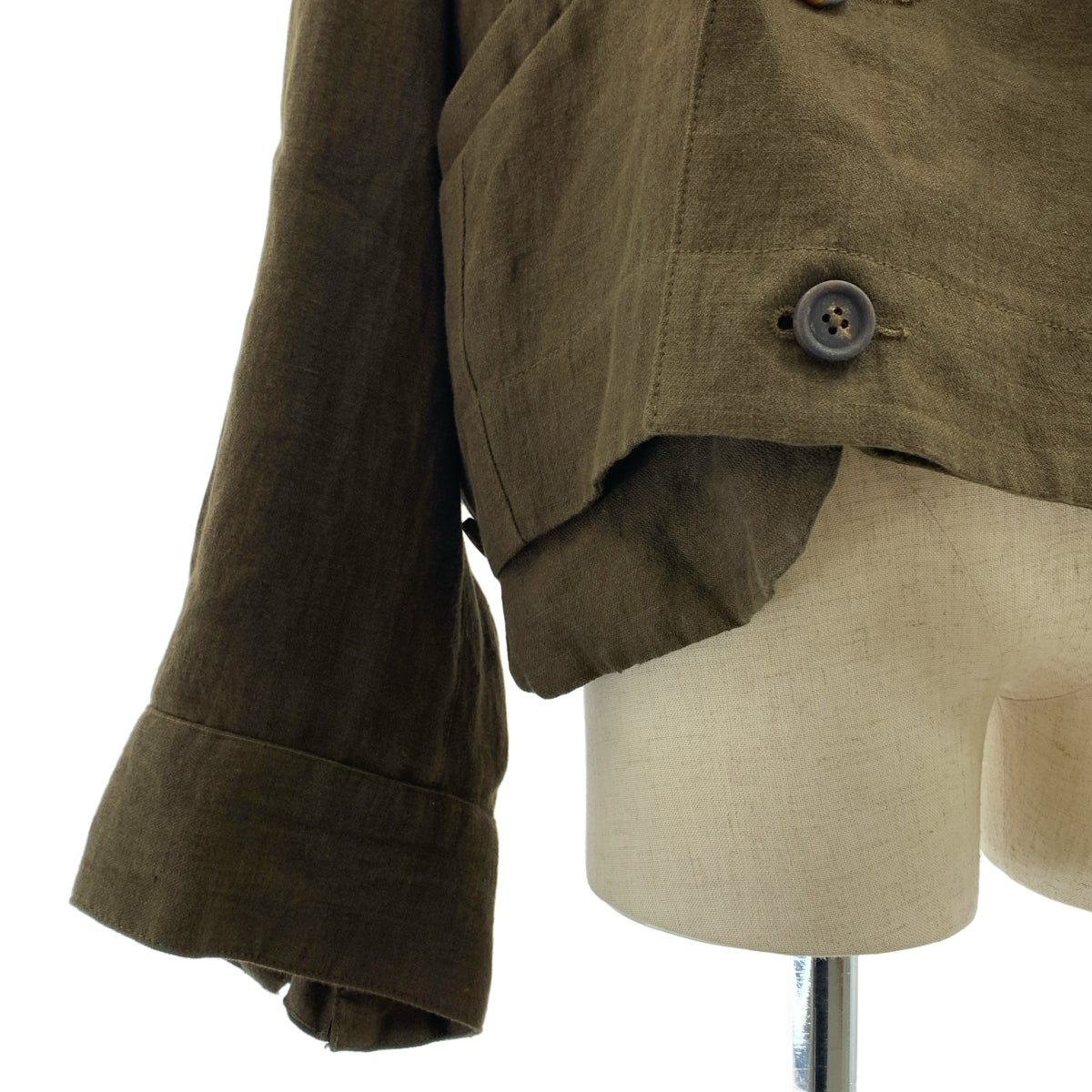 ziggy chen / 지기첸 | 2025SS | Double Breasted Cropped Jacket / 더블 브레스트 재킷 / 무늬 총 안감 | 44 | 남성