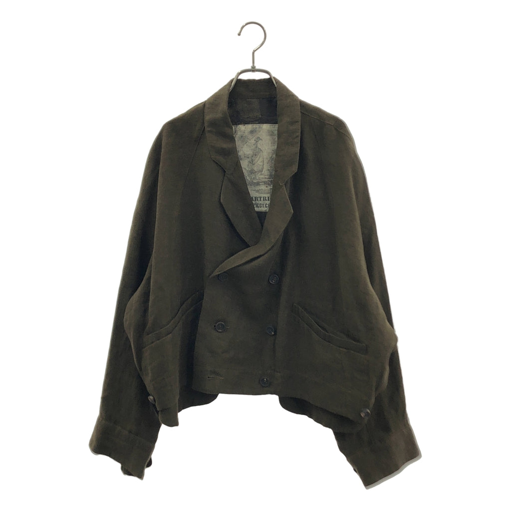 ziggy chen / 지기첸 | 2025SS | Double Breasted Cropped Jacket / 더블 브레스트 재킷 / 무늬 총 안감 | 44 | 남성