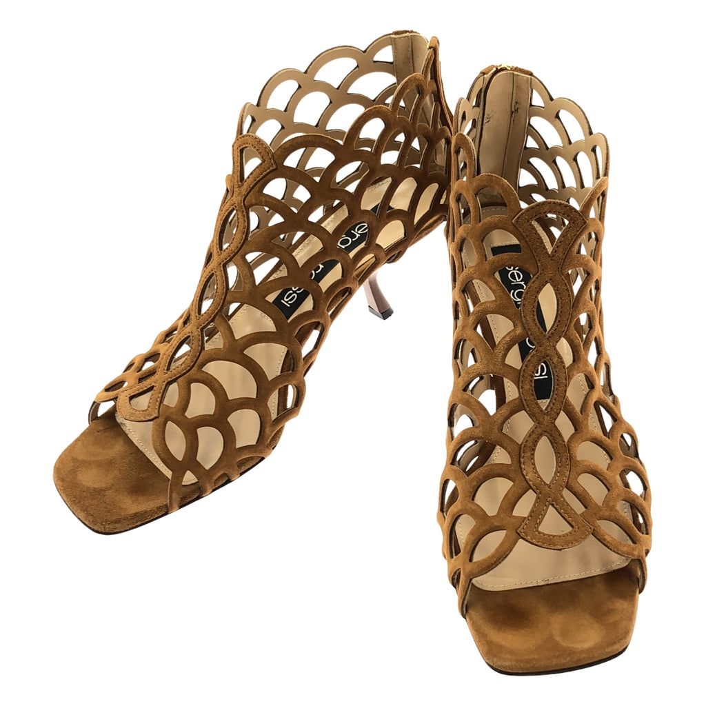 sergio rossi / セルジオロッシ | SR Mermaid マーメイド スエード パンプス | 38 | ブラウン | レディース