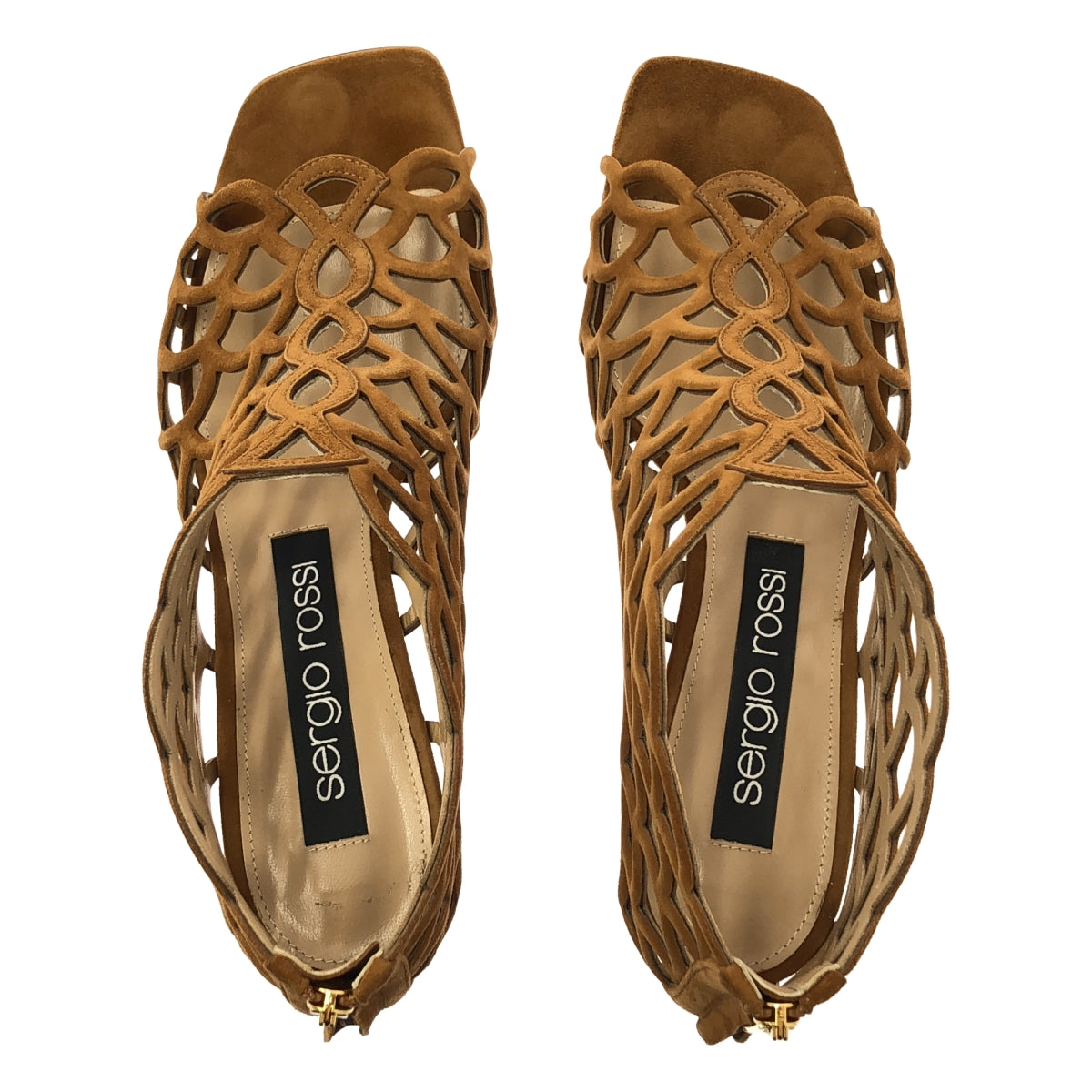 sergio rossi / セルジオロッシ | SR Mermaid マーメイド スエード パンプス | 38 | ブラウン | レディース