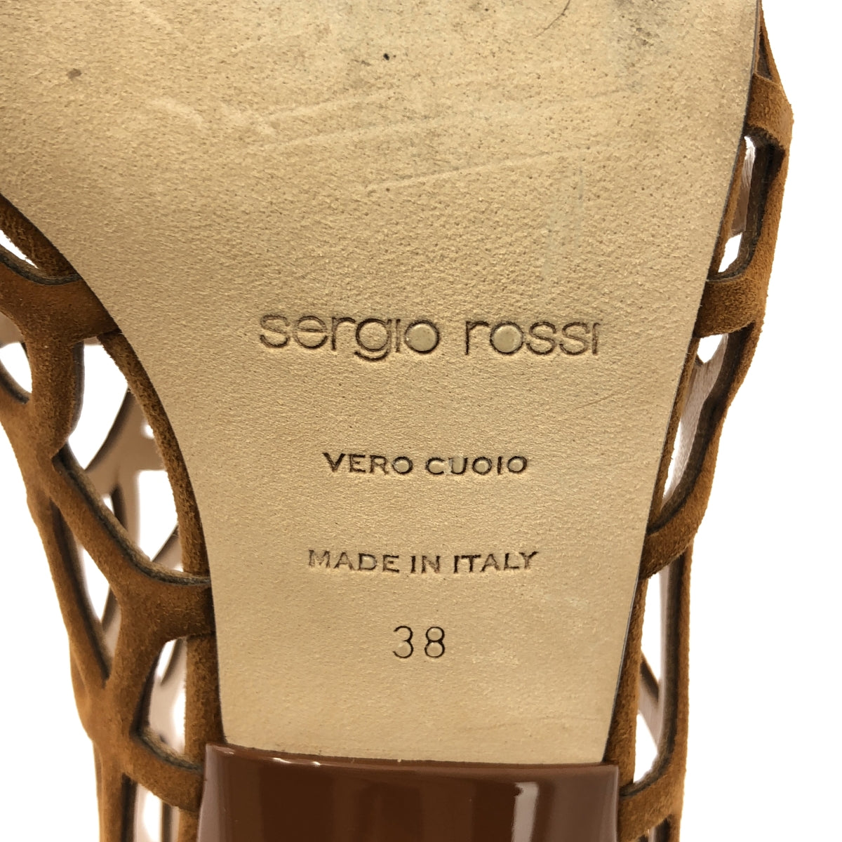 sergio rossi / セルジオロッシ | SR Mermaid マーメイド スエード パンプス | 38 | ブラウン | レディース