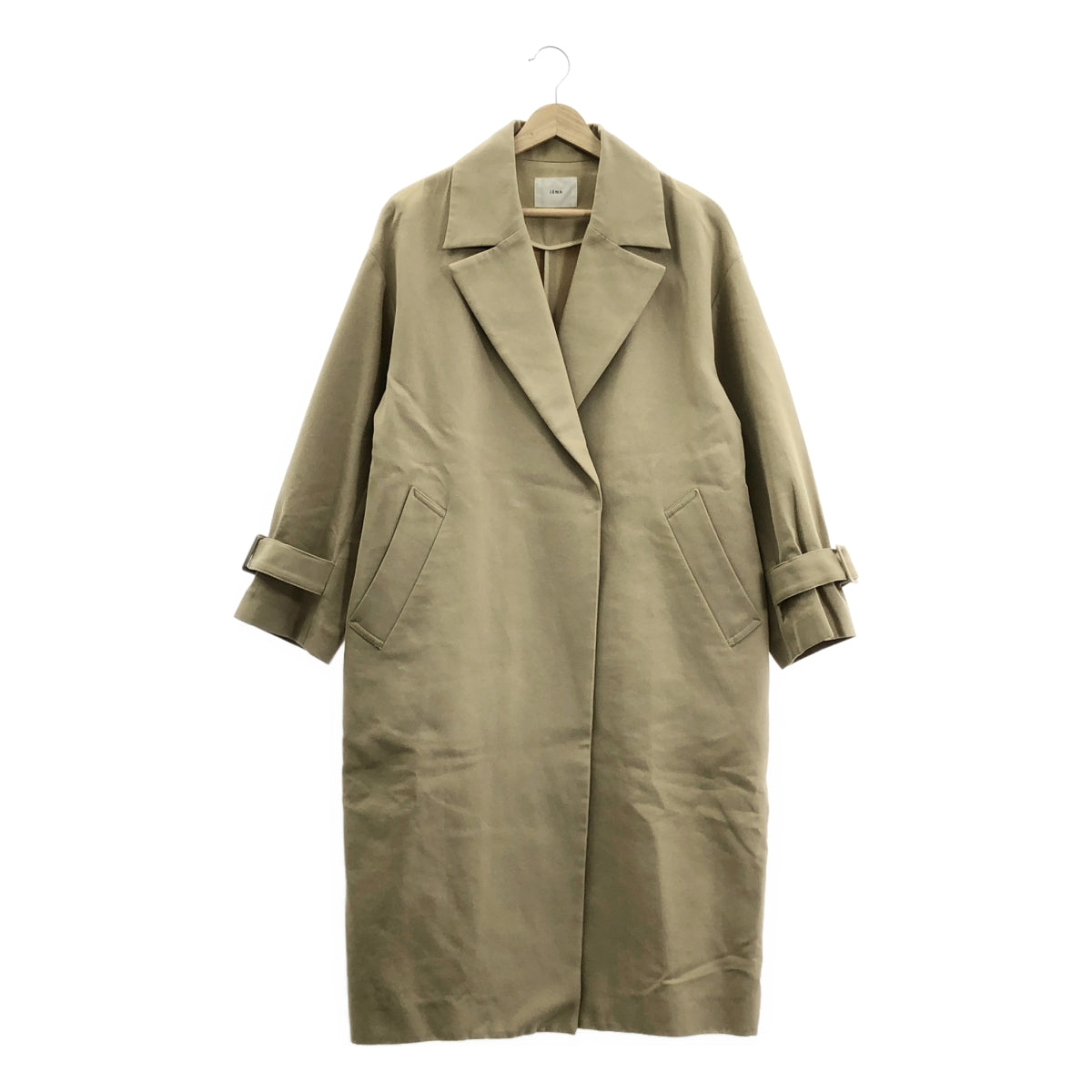 IENA / IENA | 棉雙交叉切斯特大衣 | 尺寸 38 | 米色 | 女款