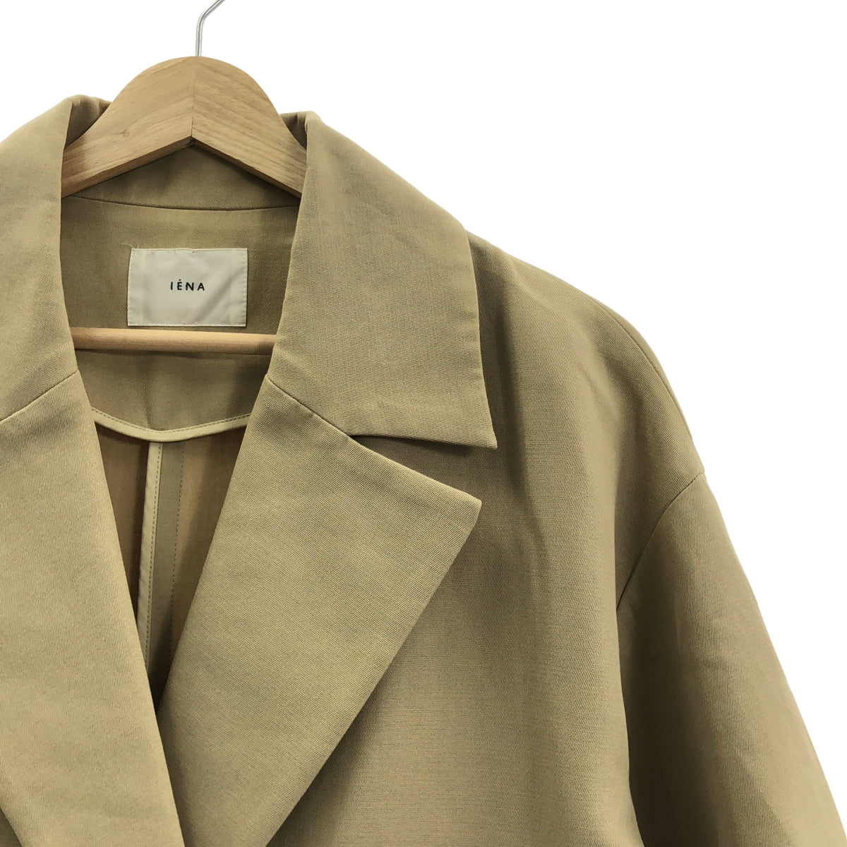 IENA / IENA | 棉雙交叉切斯特大衣 | 尺寸 38 | 米色 | 女款