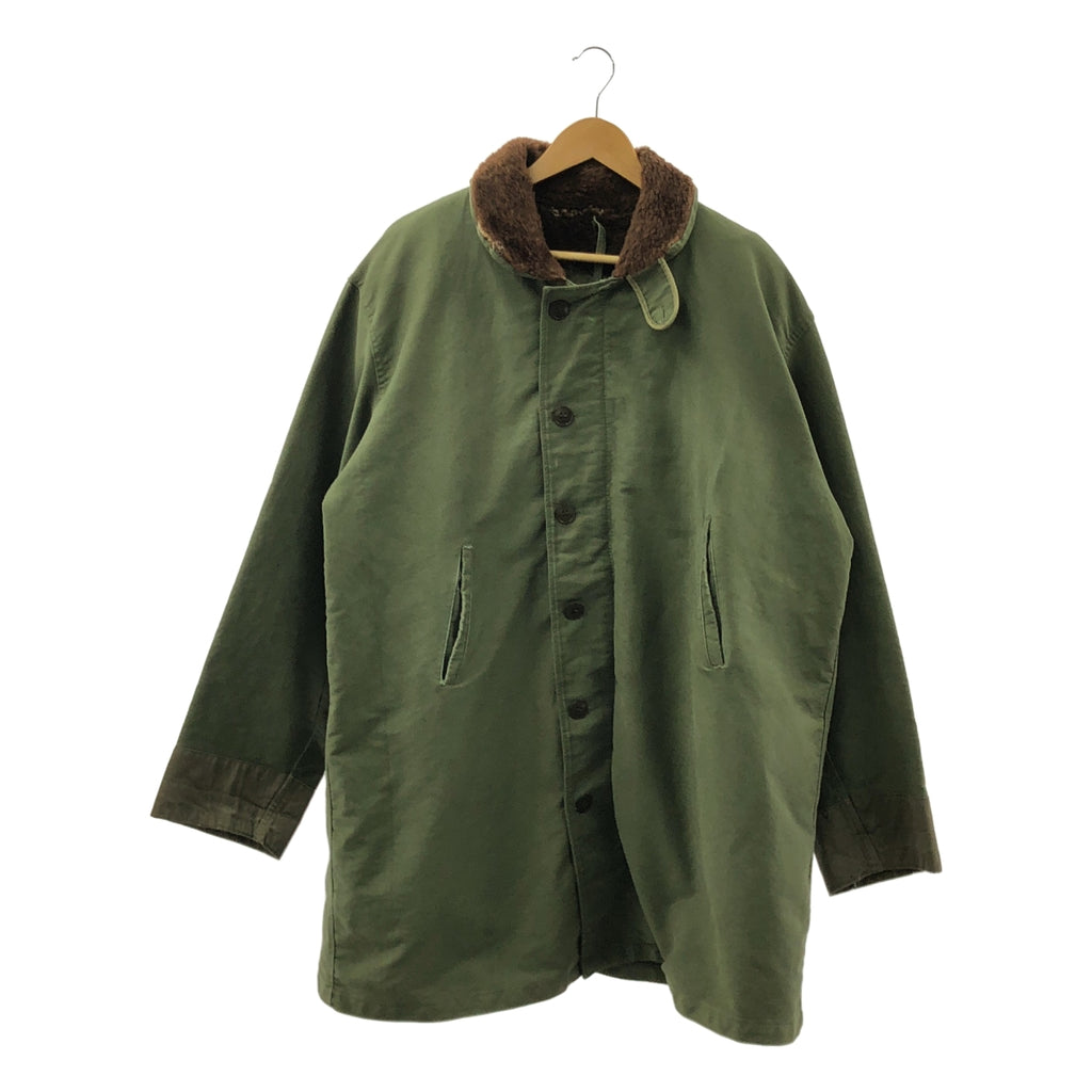VINTAGE / 빈티지 헌 옷 | 60s FRENCH ARMY 프랑스군 ECLAIR 지퍼 뒤 보아 데크 재킷 롱 |